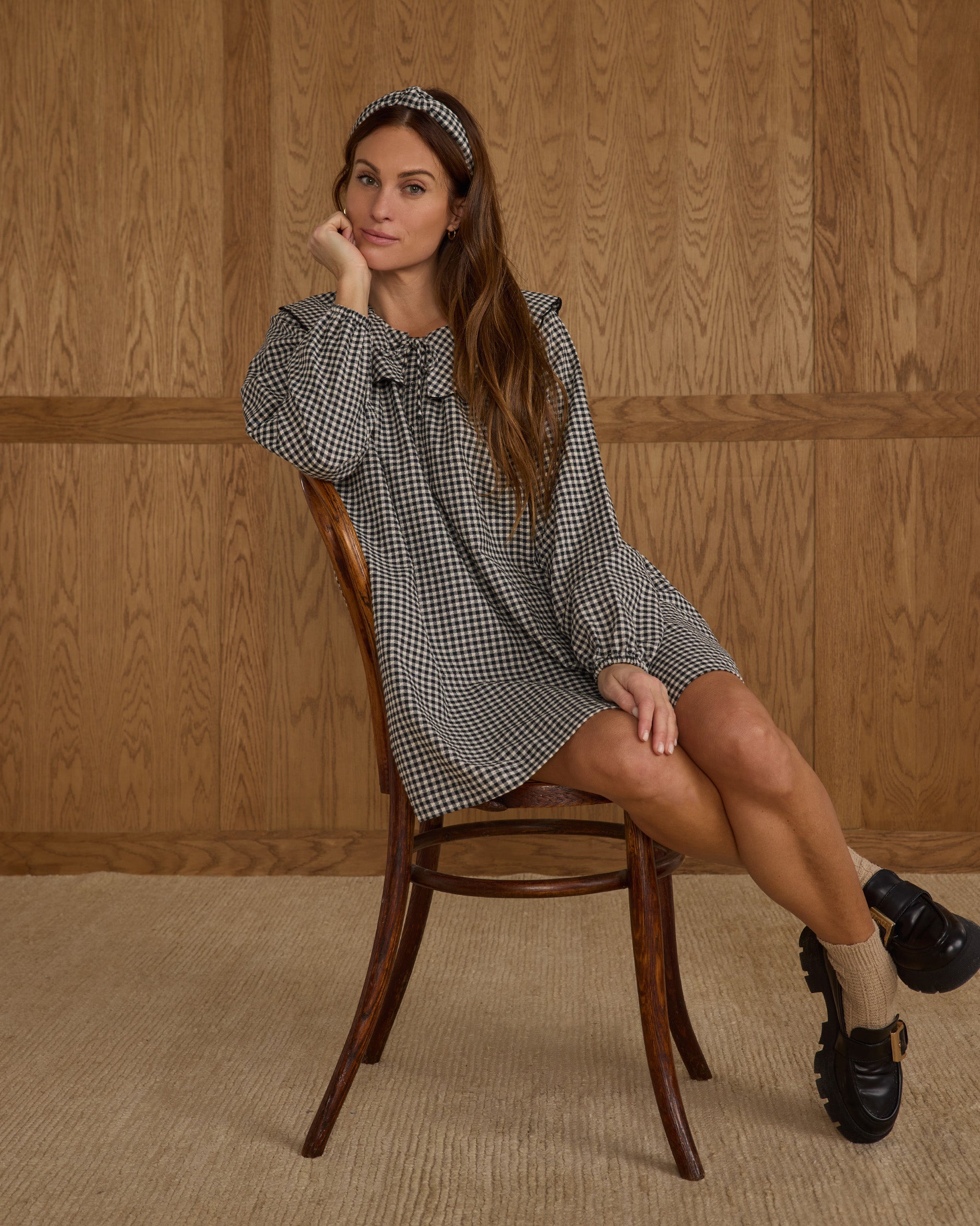 Mini Dress | Black Gingham Rylee + Cru Canada Mini Dress | Black Gingham Rylee + Cru Canada