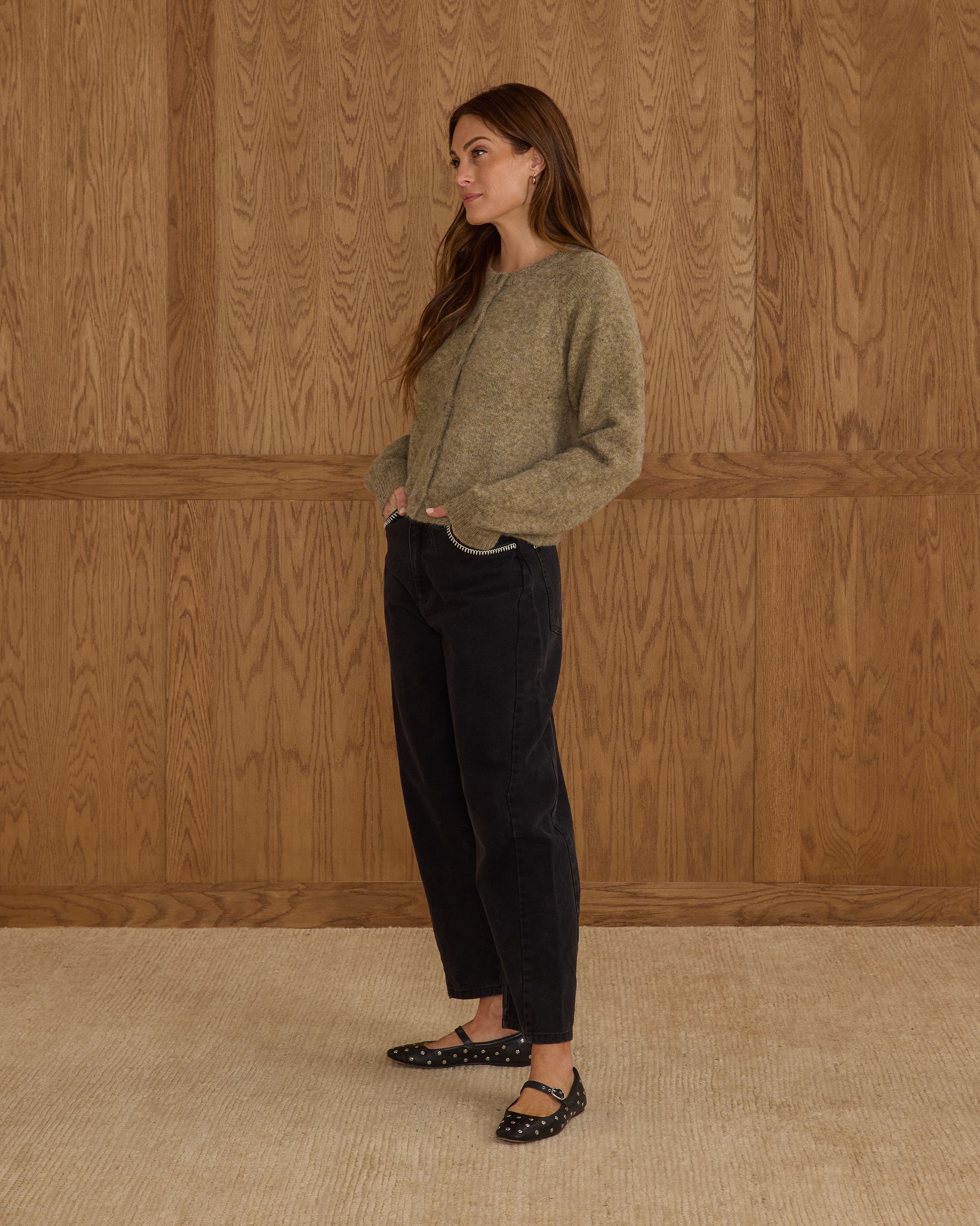 Fuzzy Cardigan | Evergreen