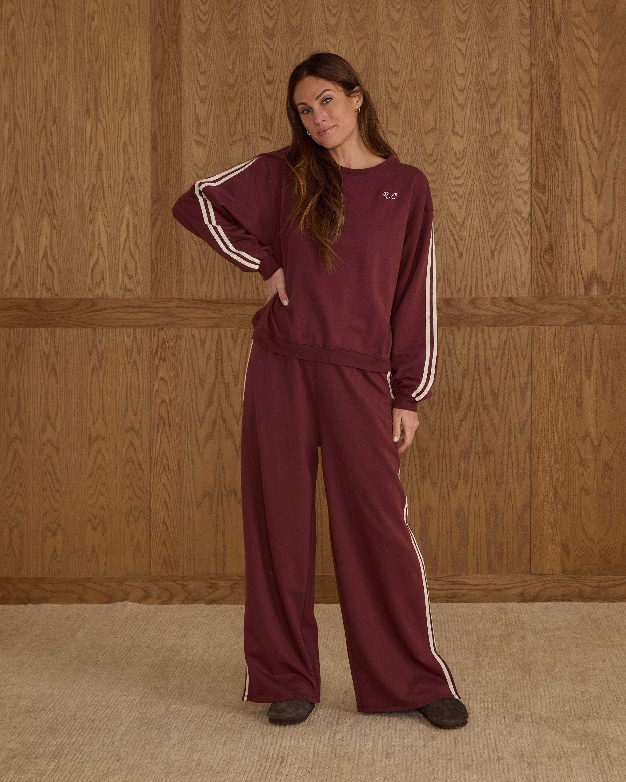 Oversized Sweatshirt | Burgundy