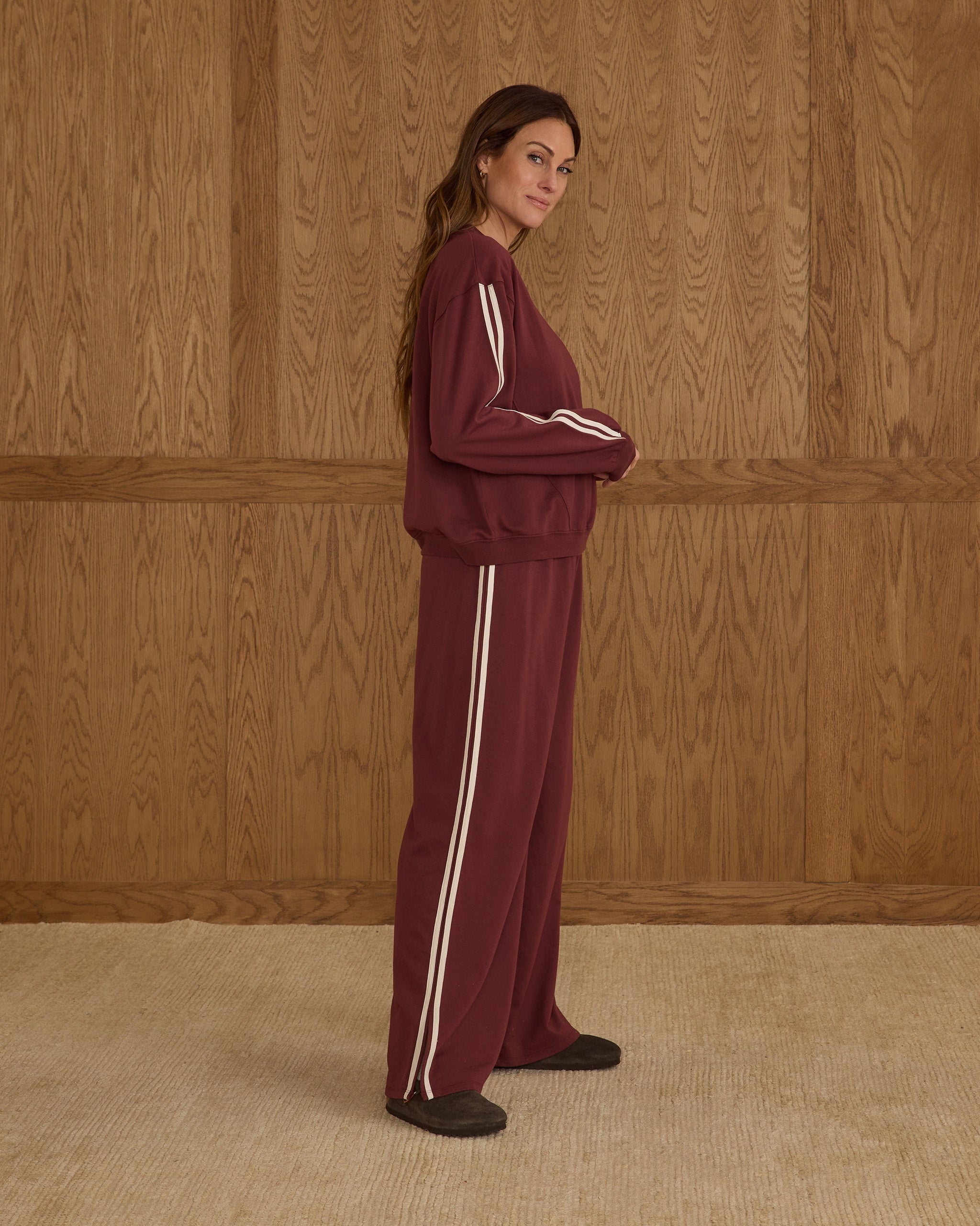 Sweat-shirt oversize | Bordeaux