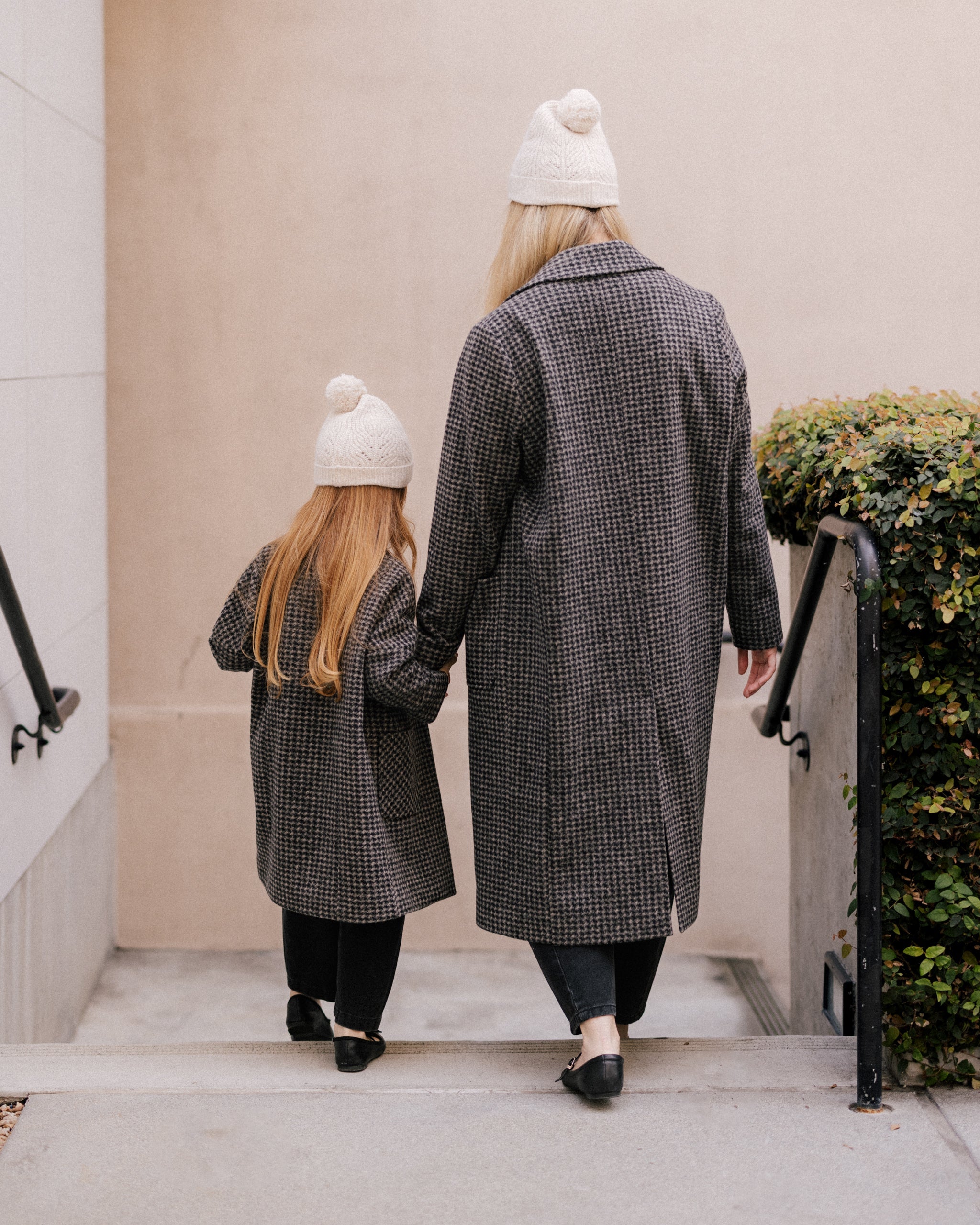 Longline Coat | Micro Check - Rylee + Cru | Kids Clothes | Trendy Baby Clothes | Modern Infant Outfits |
