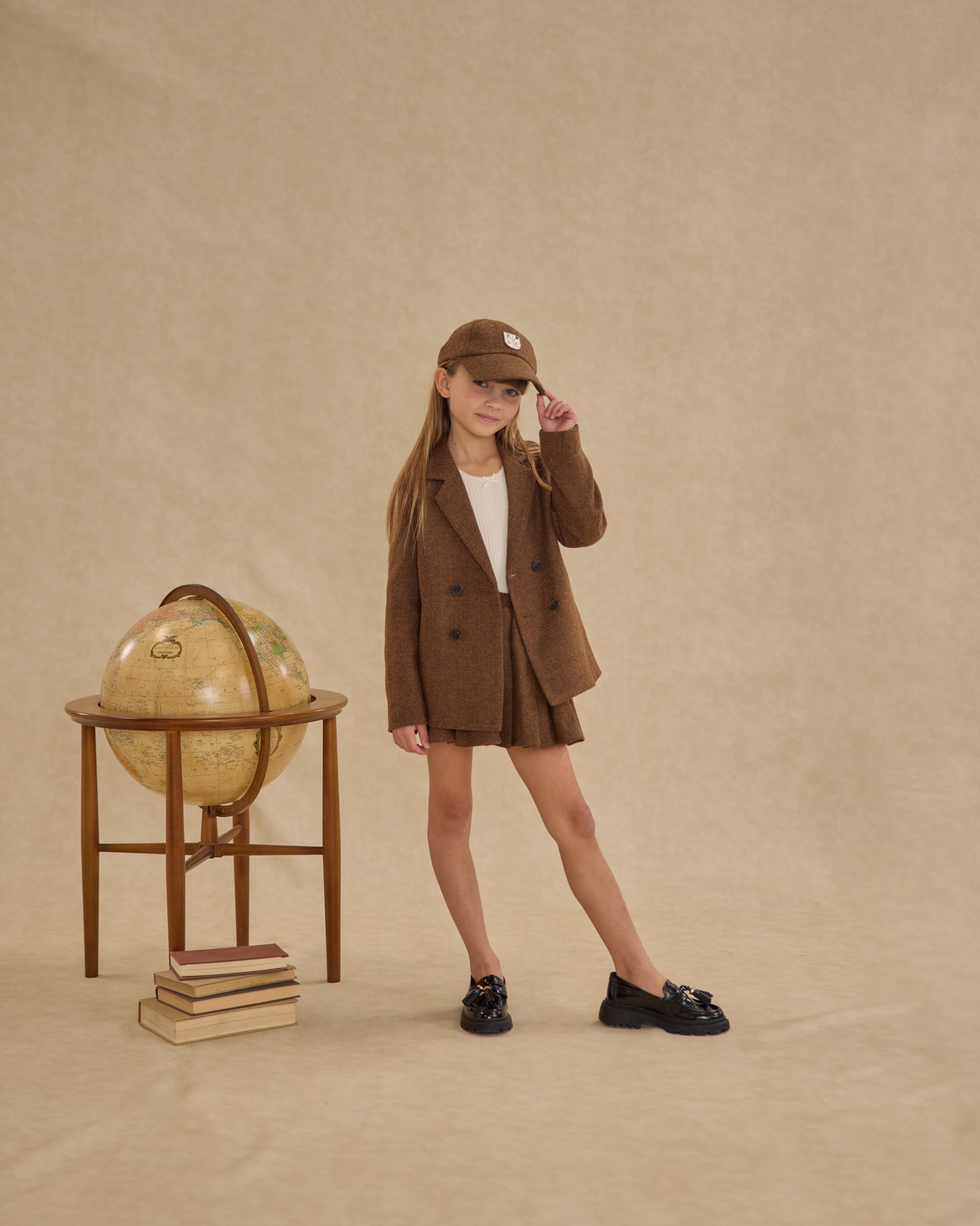 Mini-jupe plissée || Plaid rustique