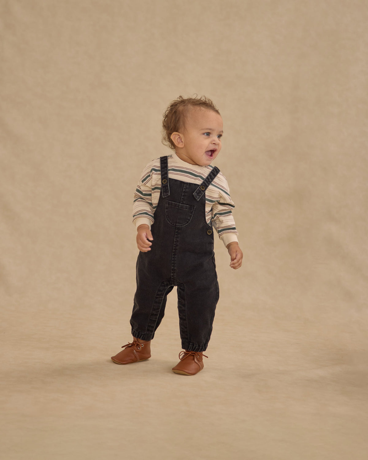 Baby Rylee Baby Overalls || Washed Black – Rylee + Cru Canada