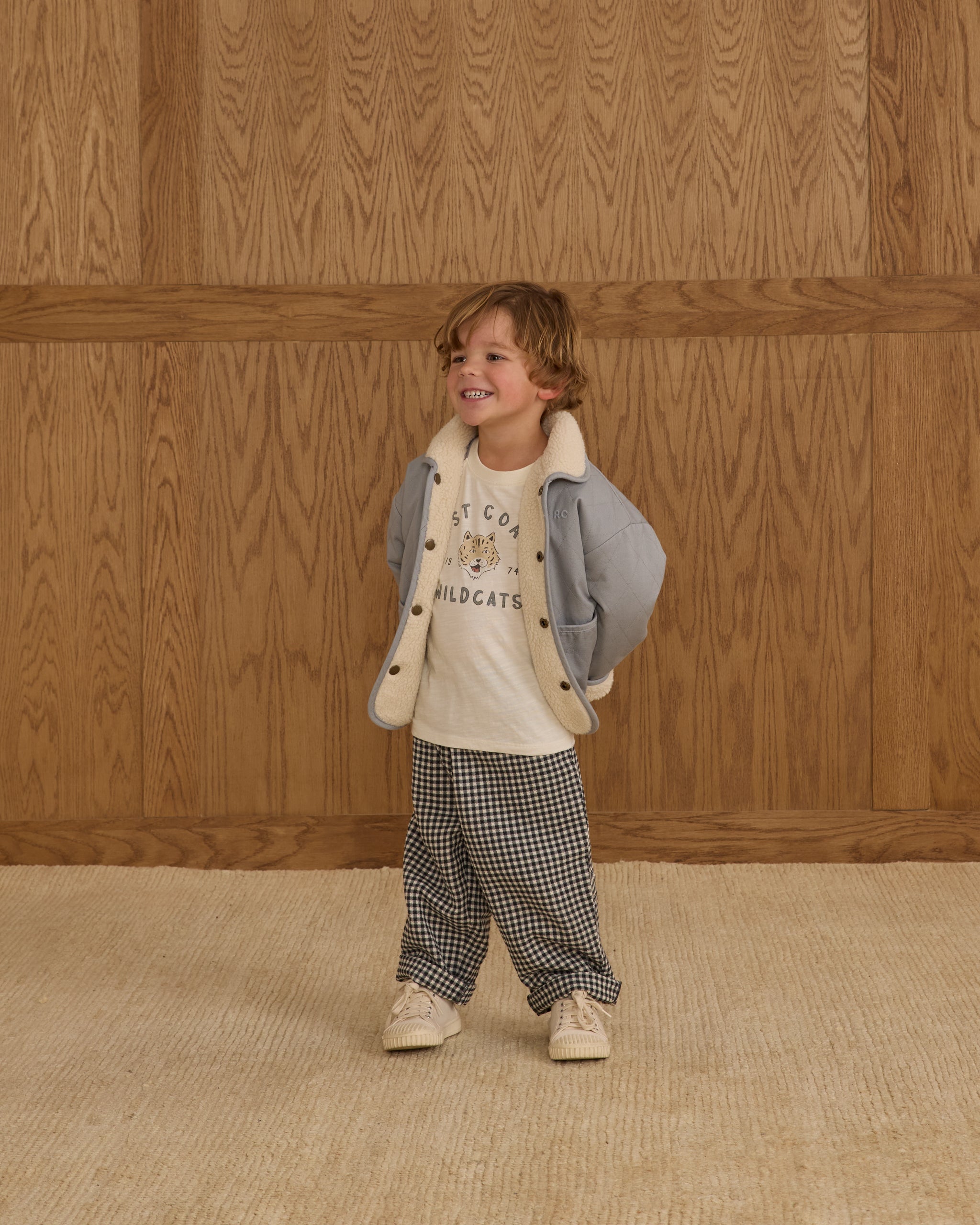 Raglan Short Sleeve Tee || Wildcats - Rylee + Cru | Kids Clothes | Trendy Baby Clothes | Modern Infant Outfits |