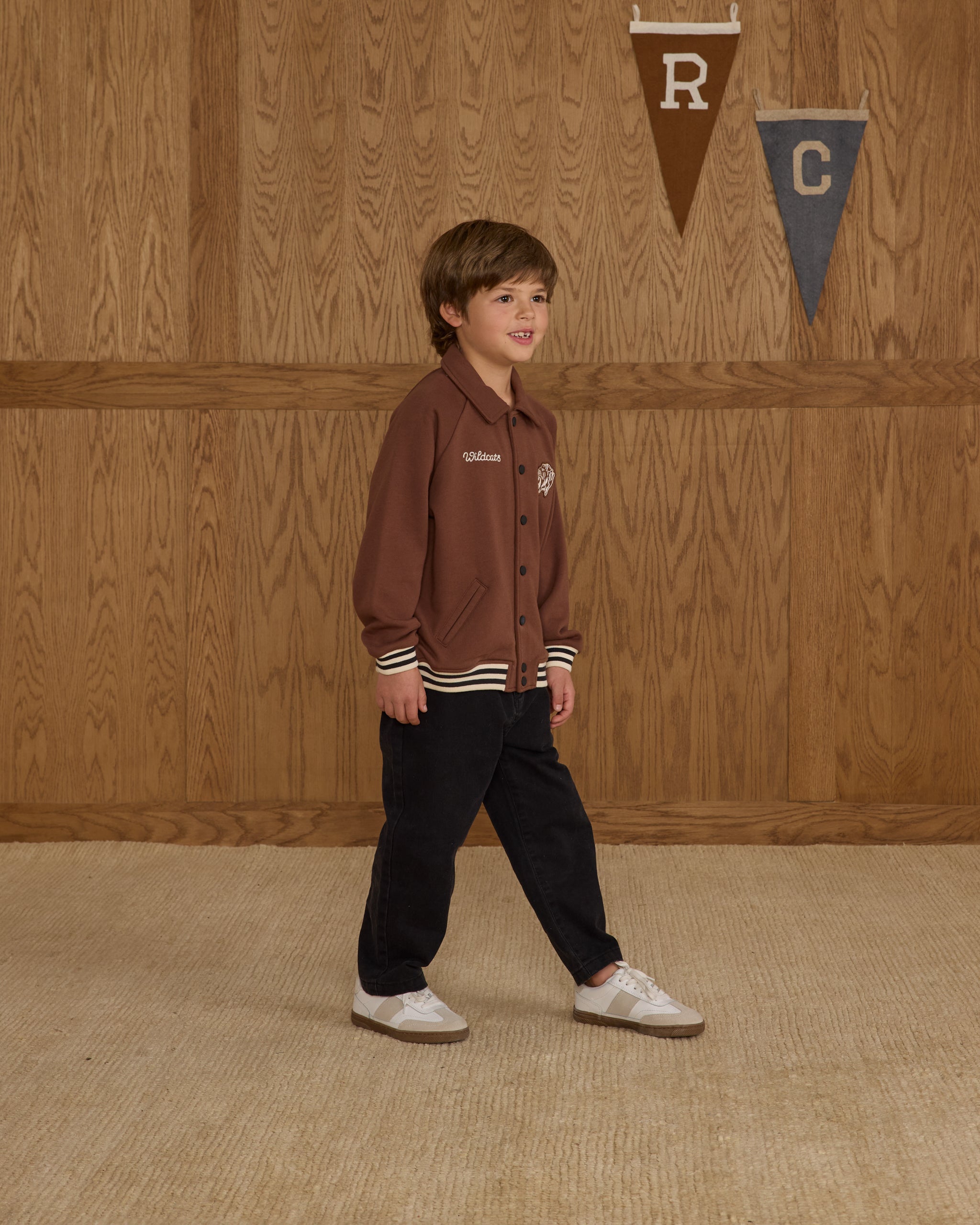 French Terry Bomber || West Coast Wildcats - Rylee + Cru | Kids Clothes | Trendy Baby Clothes | Modern Infant Outfits |