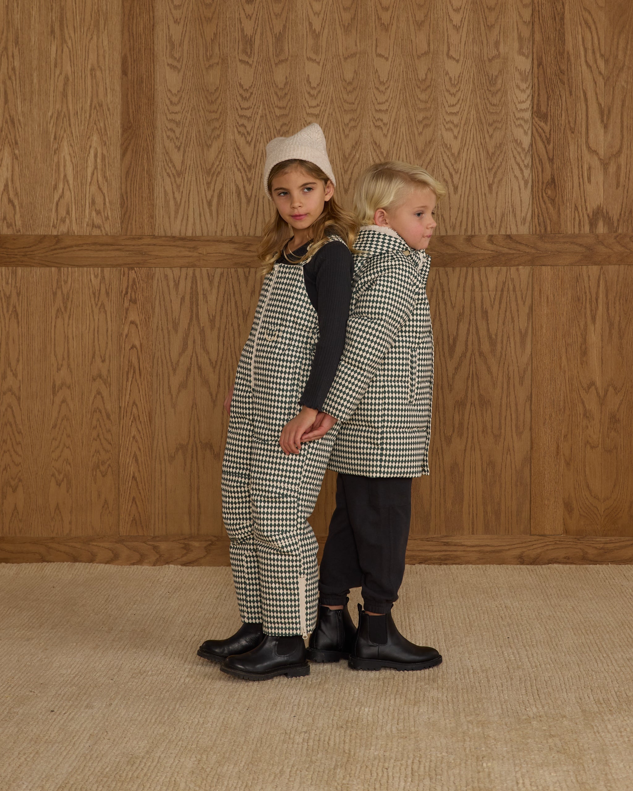 Snow Bib || Green Diamond - Rylee + Cru | Kids Clothes | Trendy Baby Clothes | Modern Infant Outfits |