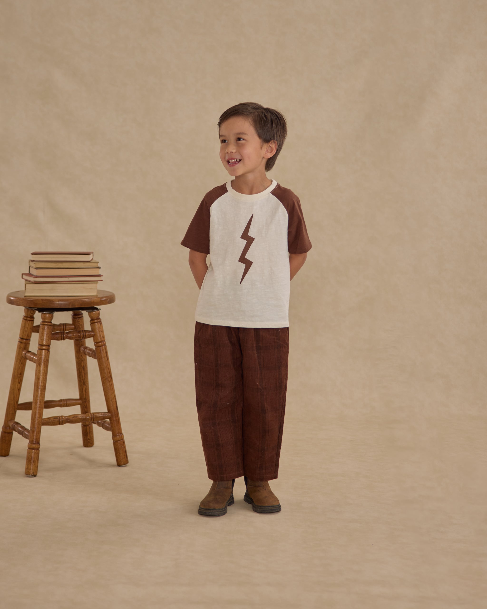 Corduroy Baggy Pant || Brown Plaid - Rylee + Cru | Kids Clothes | Trendy Baby Clothes | Modern Infant Outfits |
