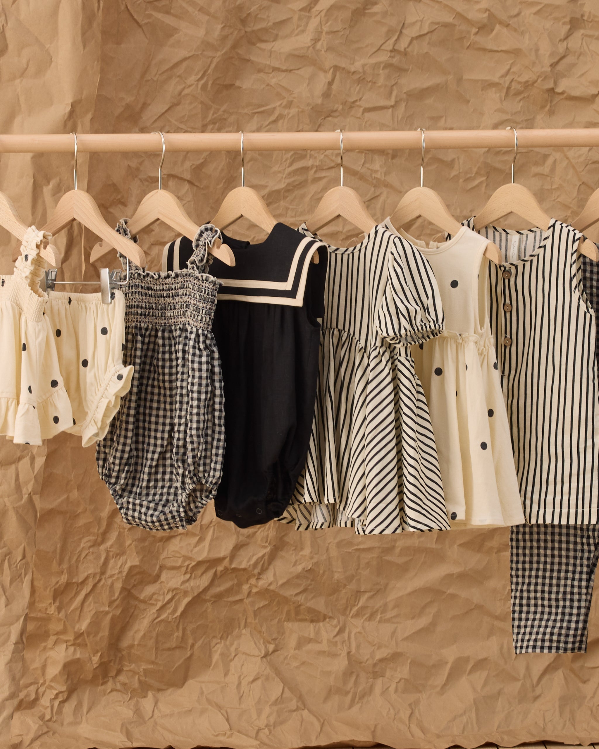 Rose Dress Wavy Stripe - Rylee + Cru | Kids Clothes | Trendy Baby Clothes | Modern Infant Outfits |