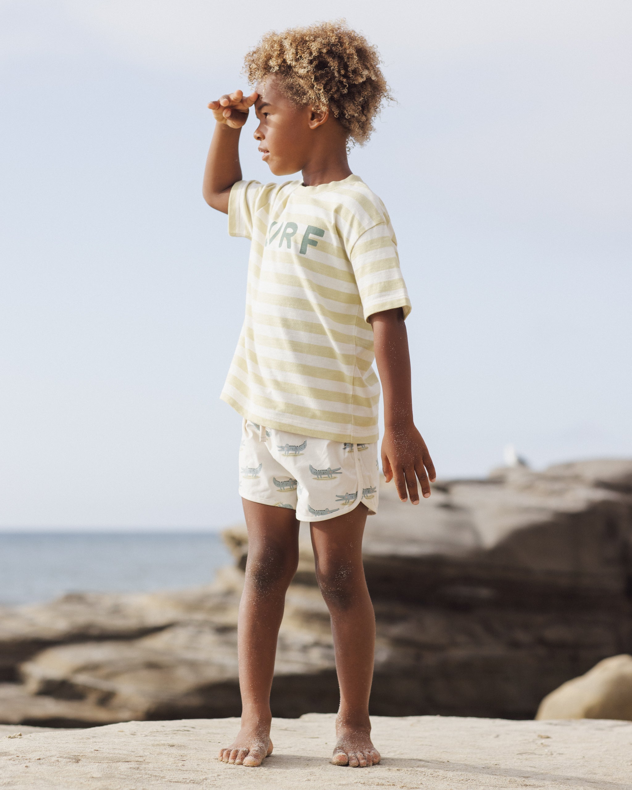 Relaxed Tee Surf - Rylee + Cru | Kids Clothes | Trendy Baby Clothes | Modern Infant Outfits |