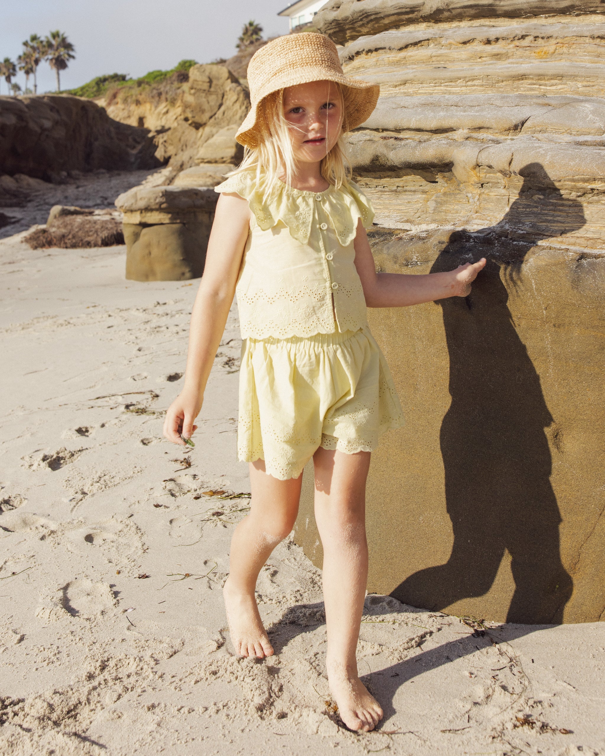 Remi Short Citron - Rylee + Cru | Kids Clothes | Trendy Baby Clothes | Modern Infant Outfits |