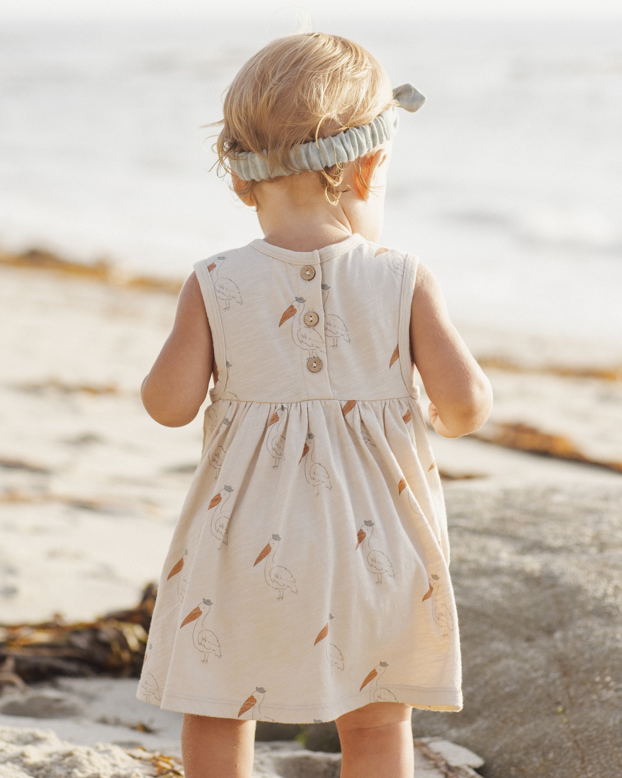 Layla Dress Pelican - Rylee + Cru | Kids Clothes | Trendy Baby Clothes | Modern Infant Outfits |