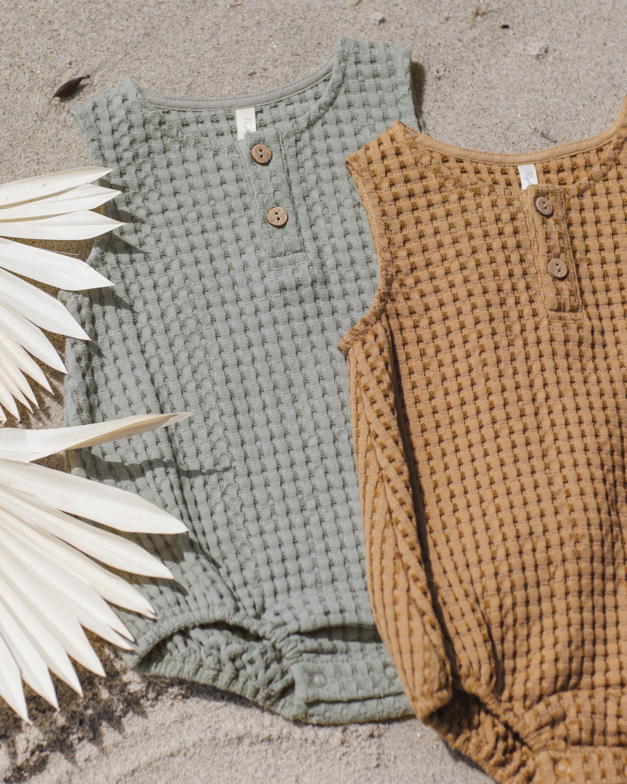 Beau Romper Sea Green - Rylee + Cru | Kids Clothes | Trendy Baby Clothes | Modern Infant Outfits |