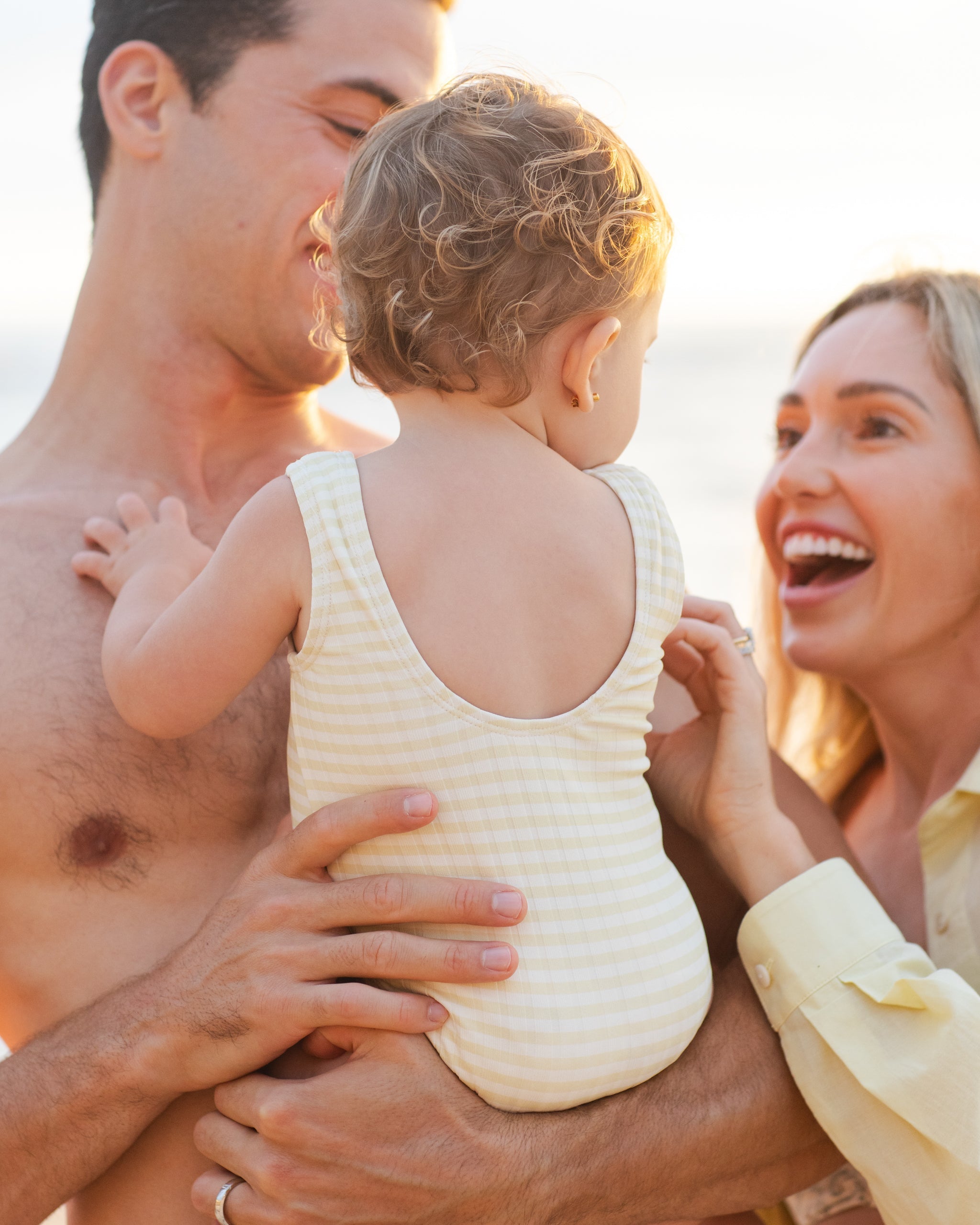 Moxie One-Piece Citron Stripe - Rylee + Cru | Kids Clothes | Trendy Baby Clothes | Modern Infant Outfits |