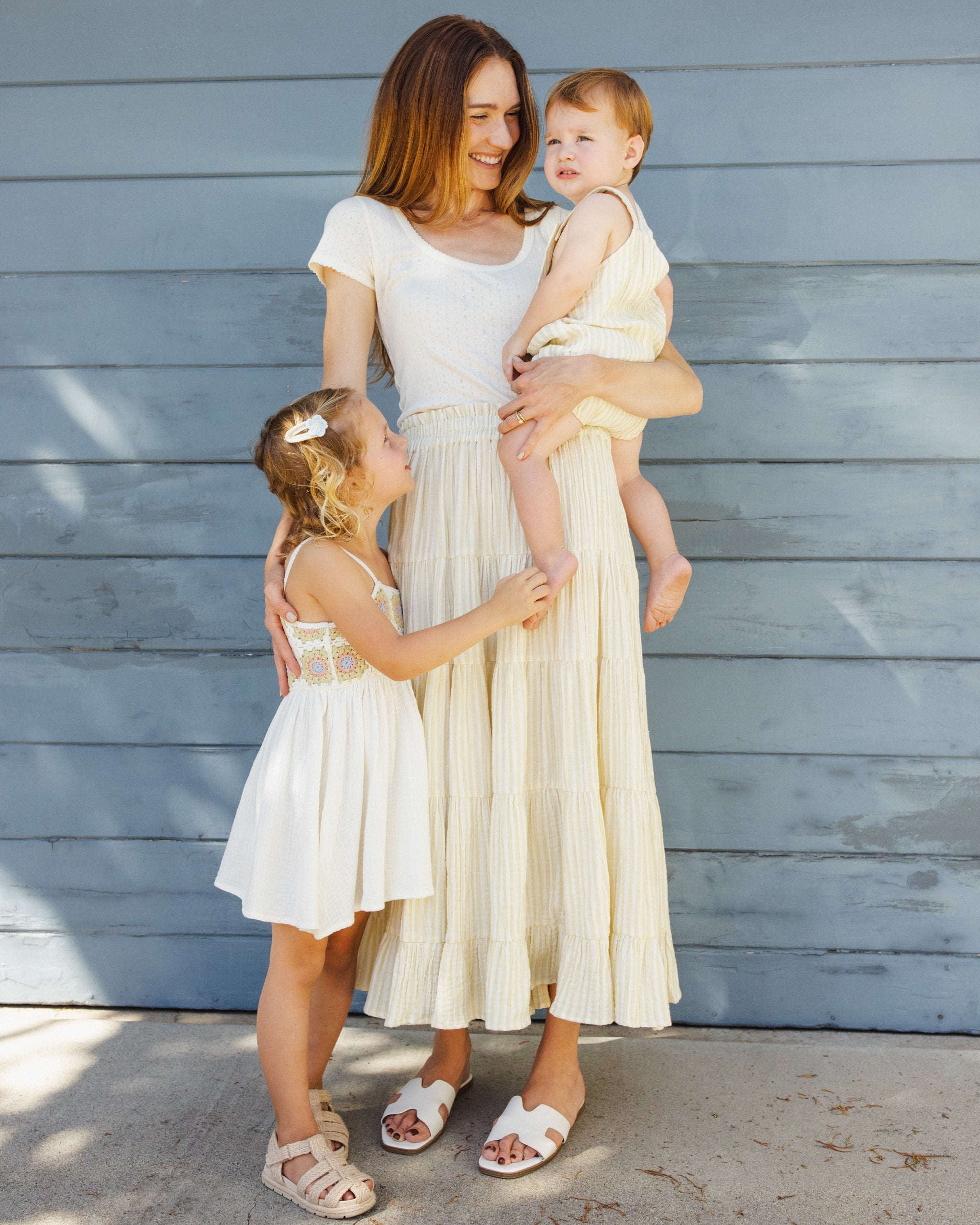 Women's Pointelle Tee Ivory - Rylee + Cru | Kids Clothes | Trendy Baby Clothes | Modern Infant Outfits |