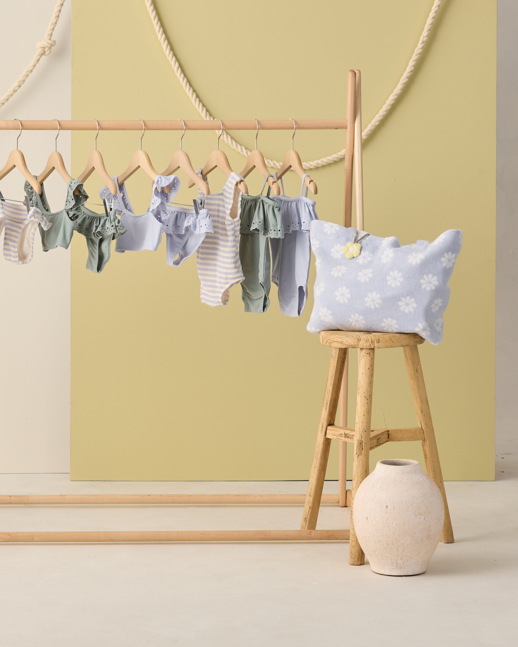 Moxie One-Piece Periwinkle Stripe - Rylee + Cru | Kids Clothes | Trendy Baby Clothes | Modern Infant Outfits |