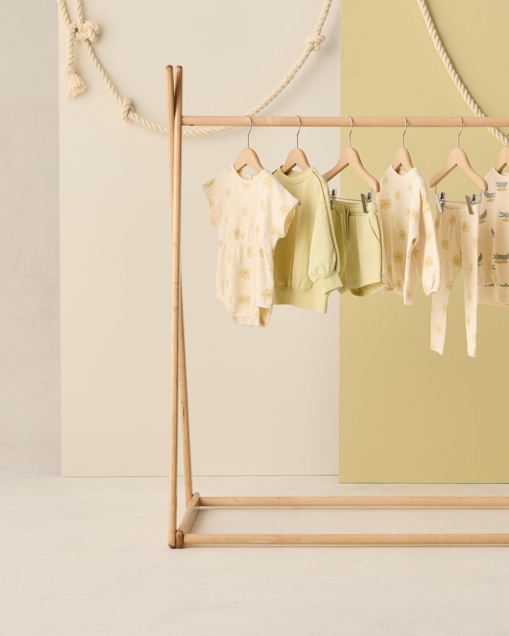 Kai Romper Yellow Daisy - Rylee + Cru | Kids Clothes | Trendy Baby Clothes | Modern Infant Outfits |