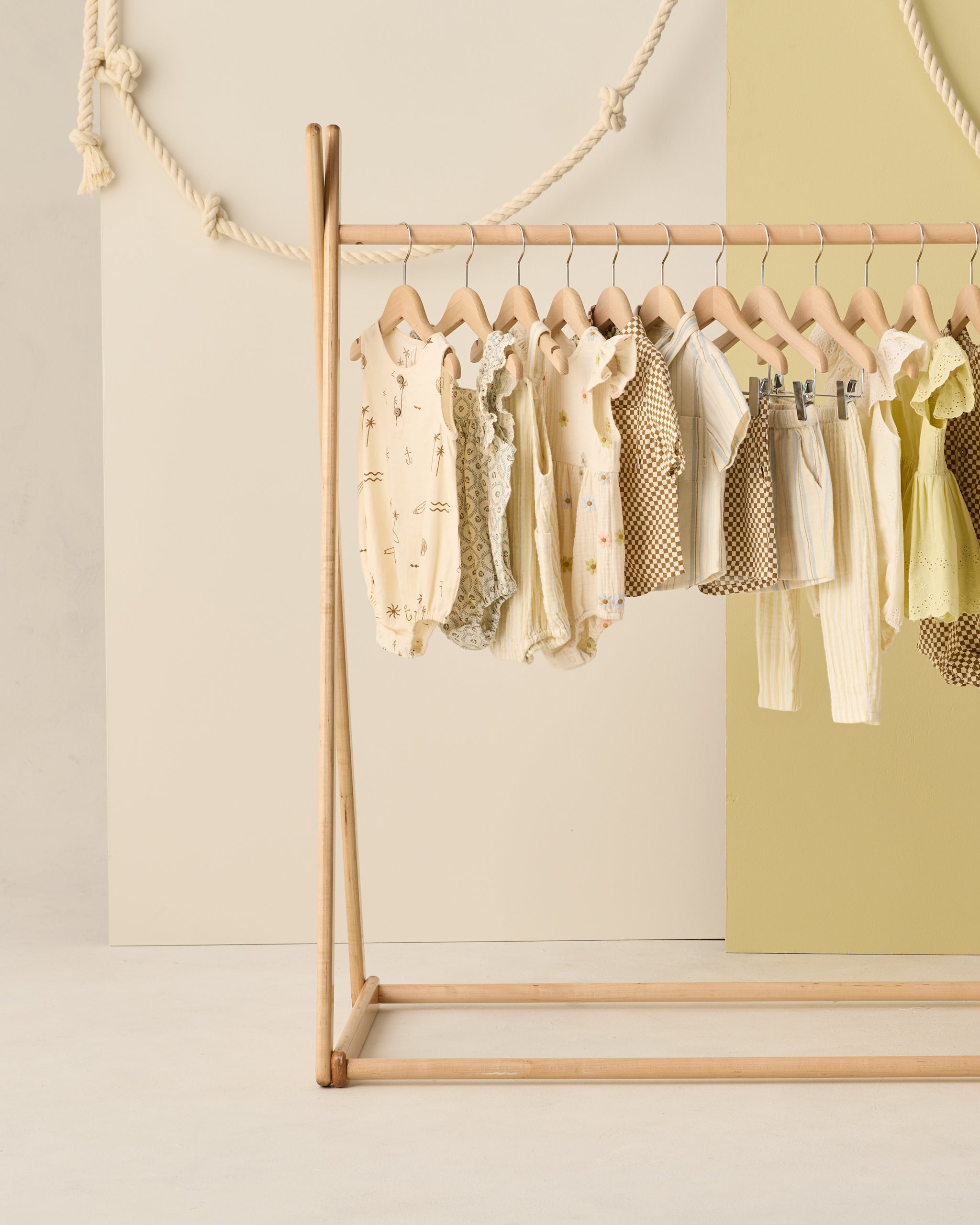 Lou Romper Citron Stripe - Rylee + Cru | Kids Clothes | Trendy Baby Clothes | Modern Infant Outfits |