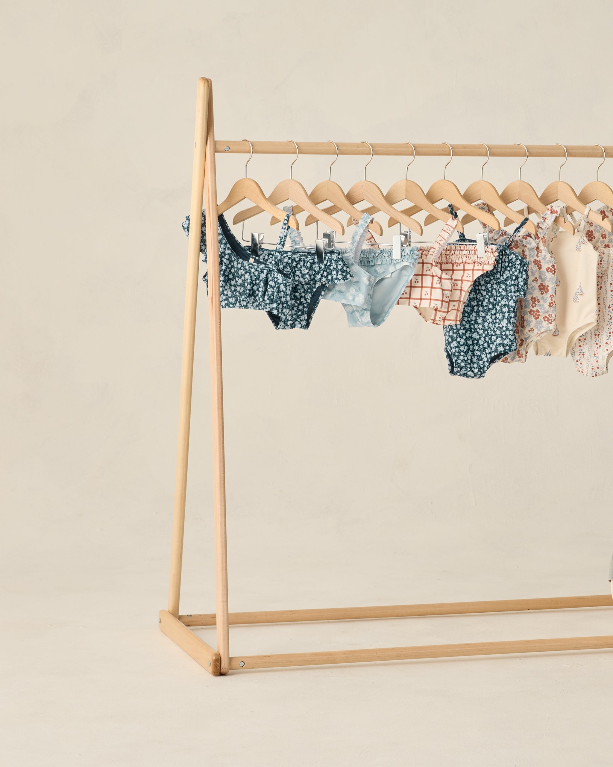 Skirted Bikini Navy Floral - Rylee + Cru | Kids Clothes | Trendy Baby Clothes | Modern Infant Outfits |