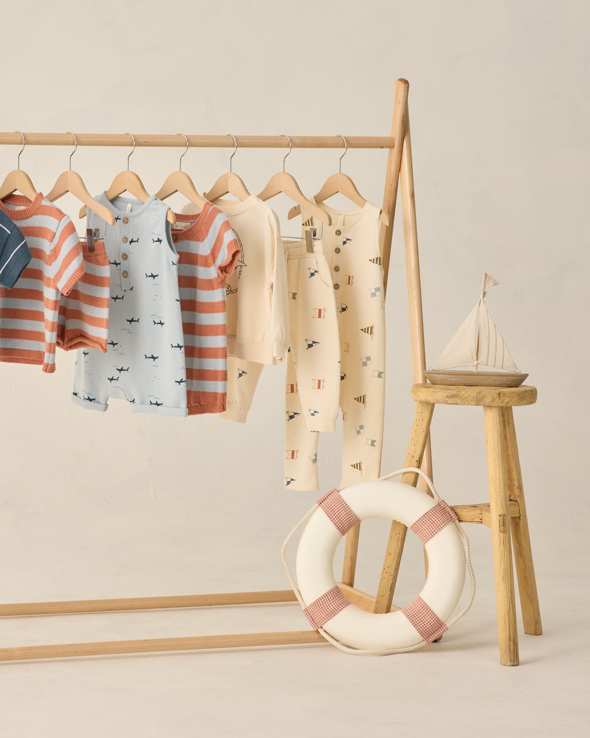 Terry Jumpsuit Flags - Rylee + Cru | Kids Clothes | Trendy Baby Clothes | Modern Infant Outfits |