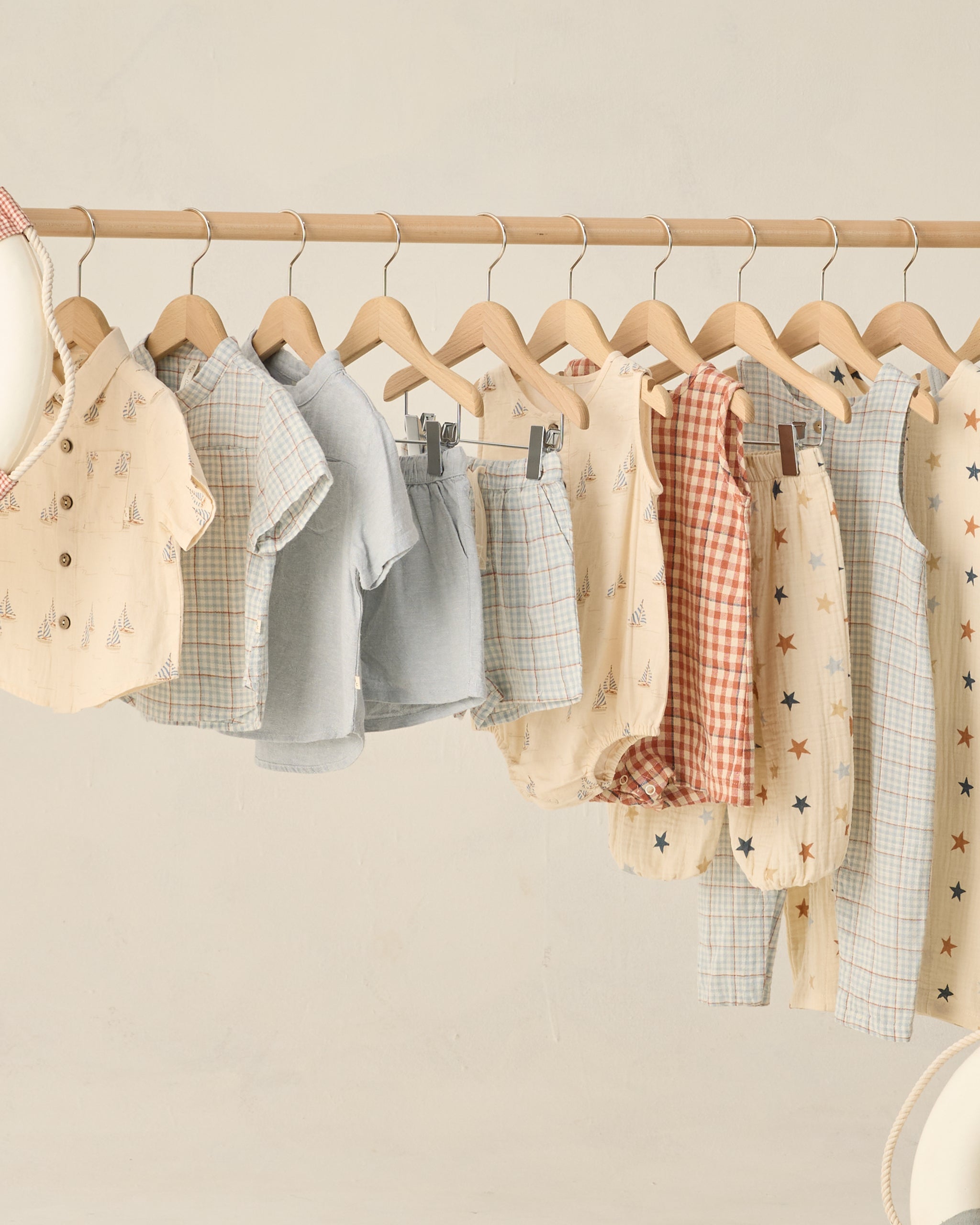 Perry Short Heathered Light Blue - Rylee + Cru | Kids Clothes | Trendy Baby Clothes | Modern Infant Outfits |