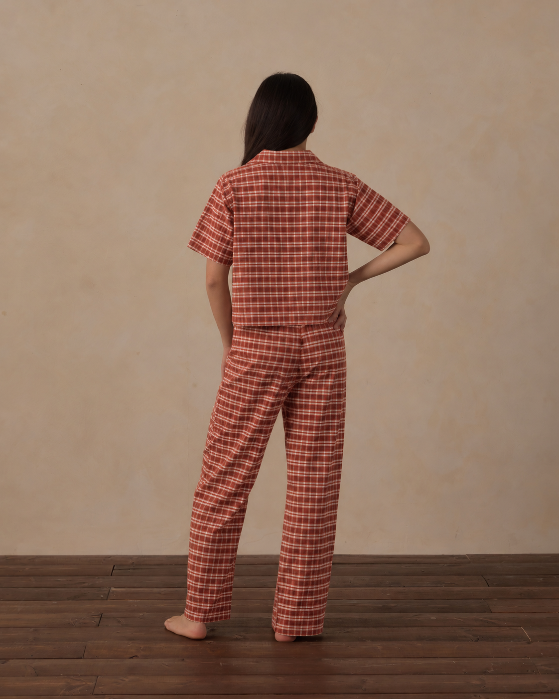 Teen Woven Pajama Set Ruby Plaid