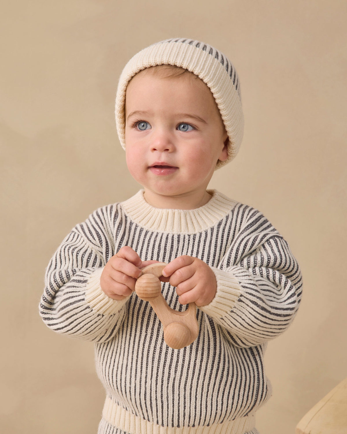 Beanie Midnight Stripe - Rylee + Cru | Kids Clothes | Trendy Baby Clothes | Modern Infant Outfits |