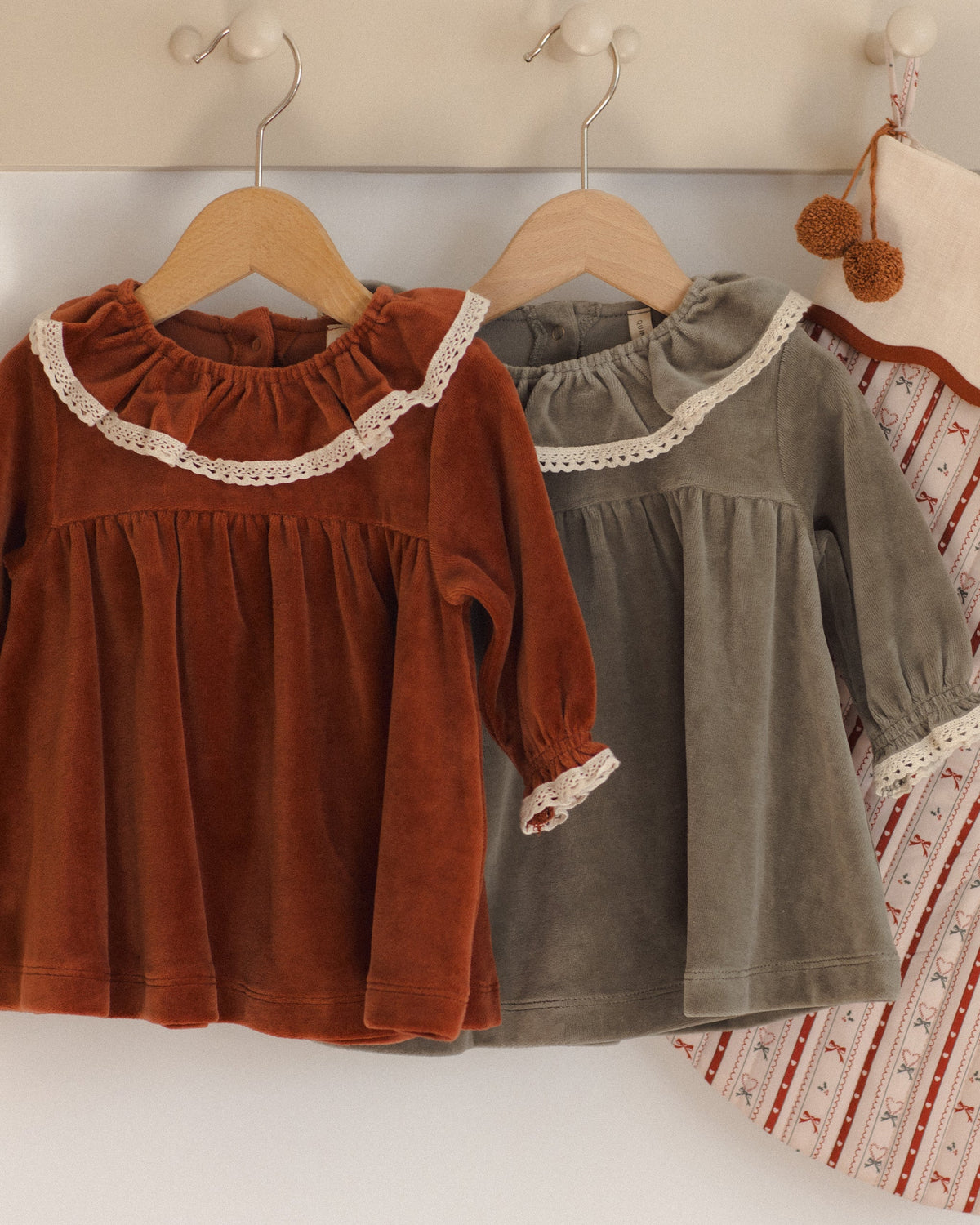 Velour Baby Dress Spruce - Rylee + Cru | Kids Clothes | Trendy Baby Clothes | Modern Infant Outfits |