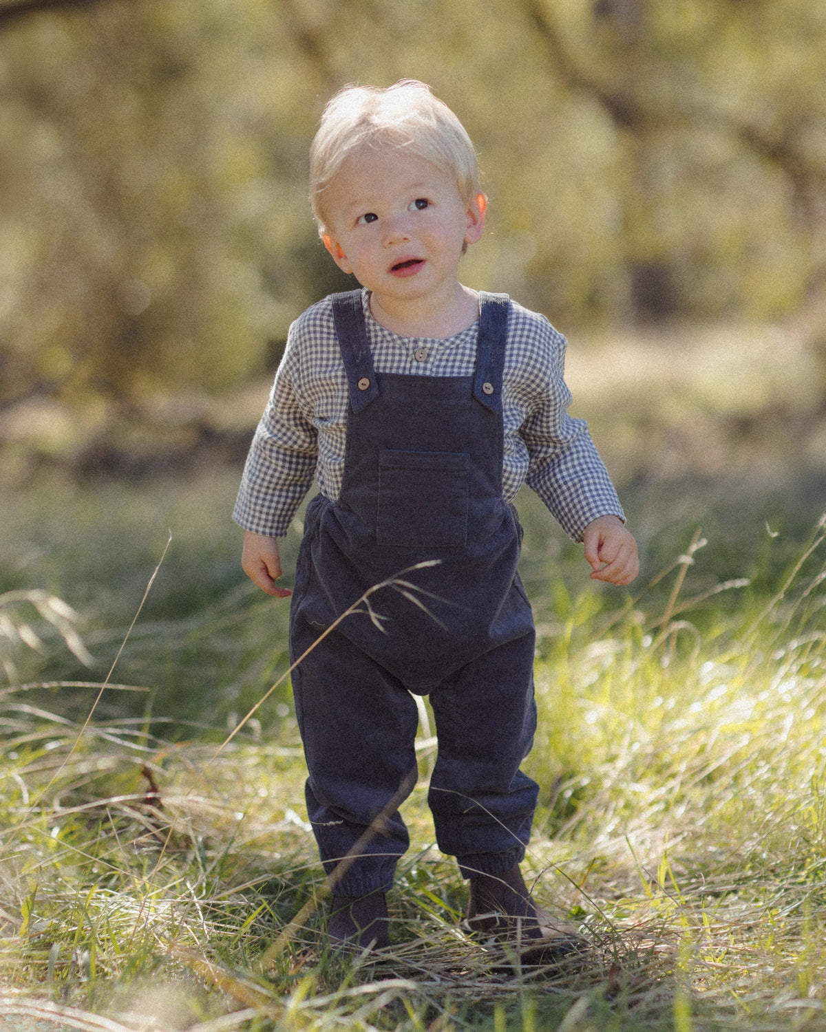 Rory Shirt Midnight Gingham - Rylee + Cru | Kids Clothes | Trendy Baby Clothes | Modern Infant Outfits |