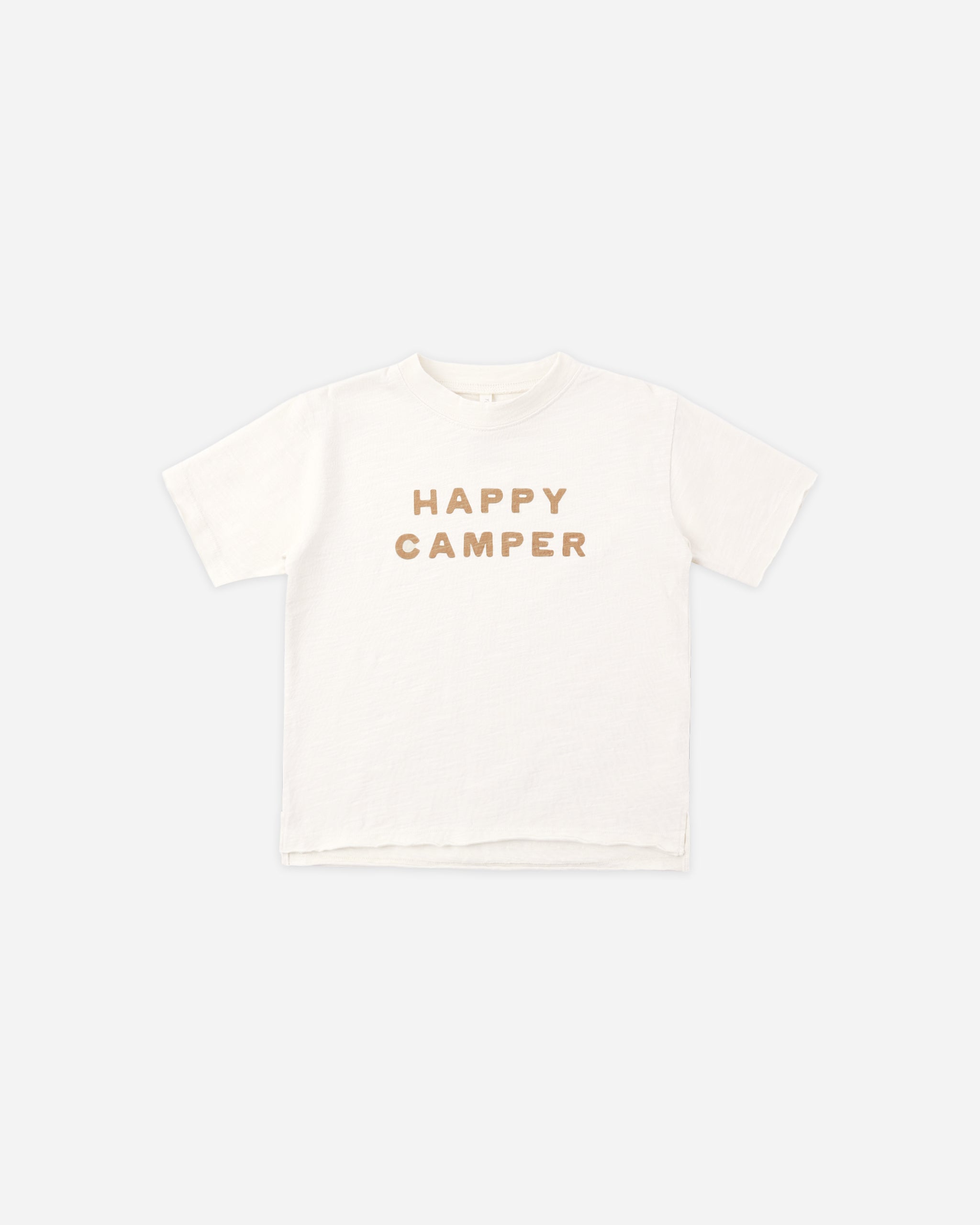 Raw Edge Tee Happy Camper - Rylee + Cru | Kids Clothes | Trendy Baby Clothes | Modern Infant Outfits |