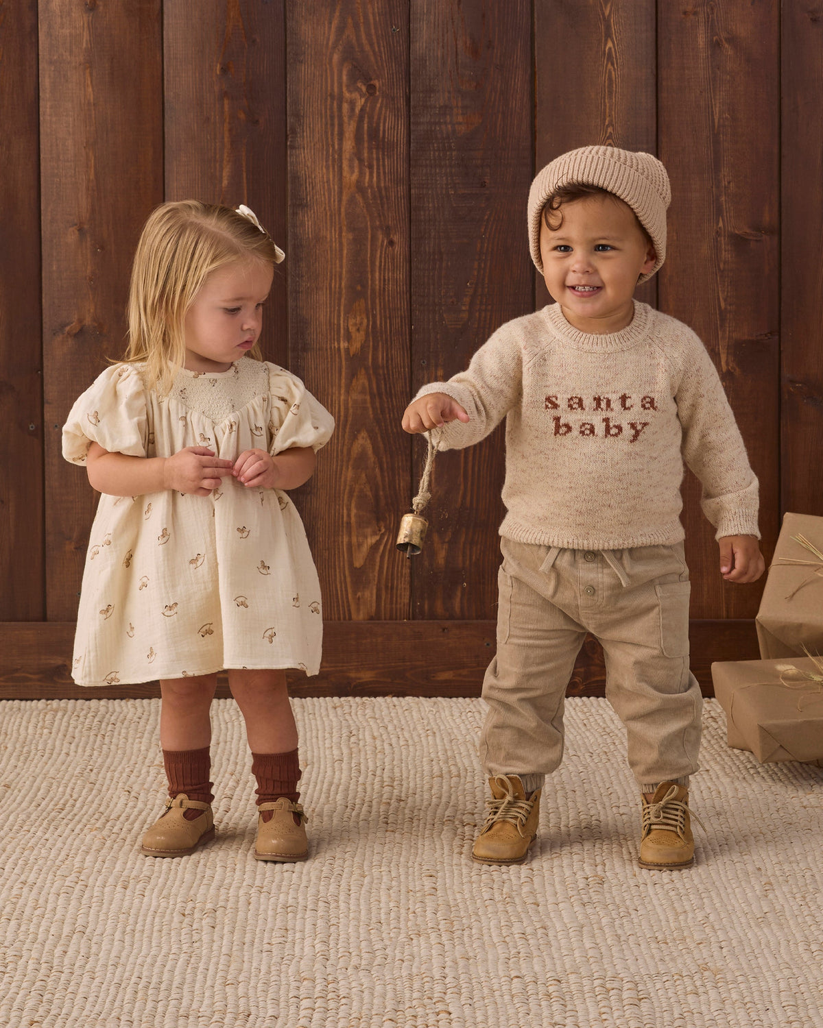 Beanie Heathered Latte - Rylee + Cru | Kids Clothes | Trendy Baby Clothes | Modern Infant Outfits |