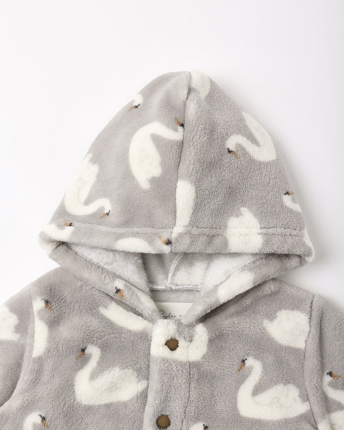 Fleece Jumpsuit Swans - Rylee + Cru | Kids Clothes | Trendy Baby Clothes | Modern Infant Outfits |
