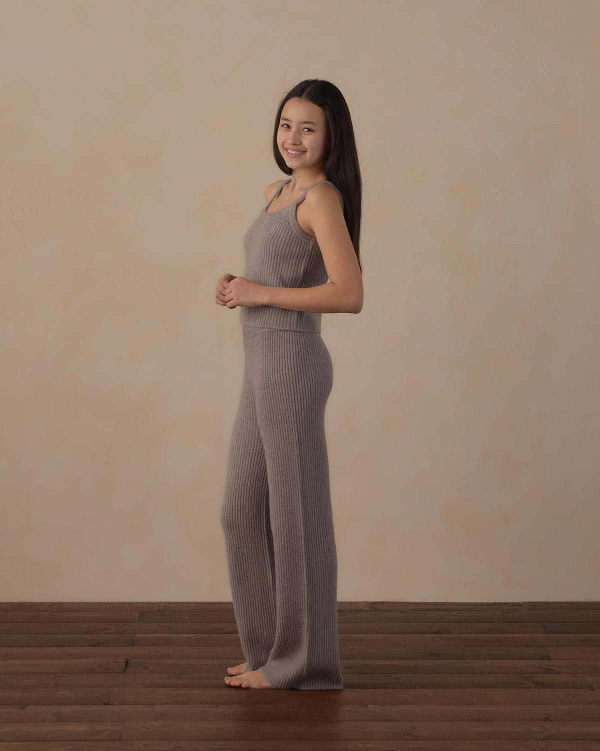 Teen Fuzzy Knit Lounge Set Dusty Blue - Rylee + Cru | Kids Clothes | Trendy Baby Clothes | Modern Infant Outfits |