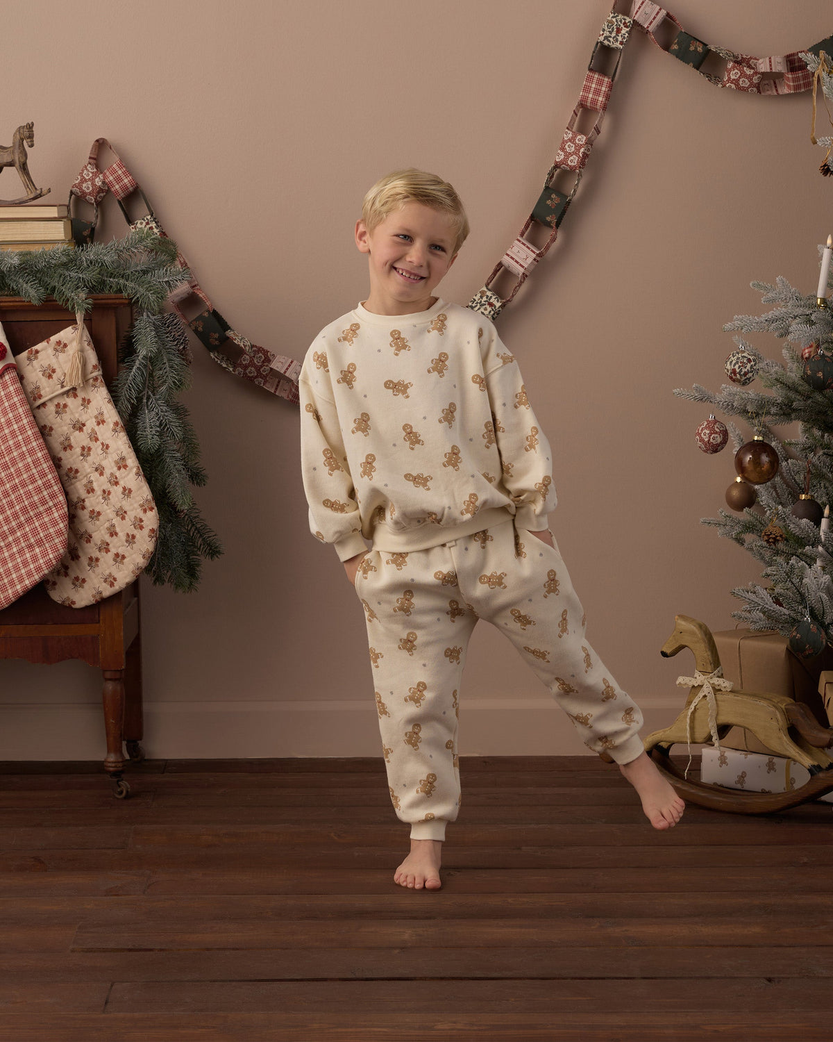 Jogger Sweatpant Gingerbread - Rylee + Cru | Kids Clothes | Trendy Baby Clothes | Modern Infant Outfits |