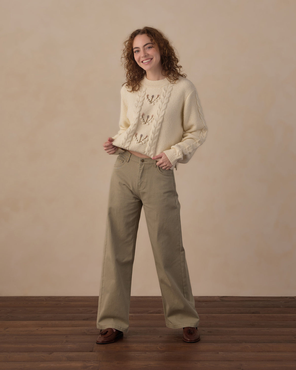 Women's Reagan Sweater Natural - Rylee + Cru | Kids Clothes | Trendy Baby Clothes | Modern Infant Outfits |