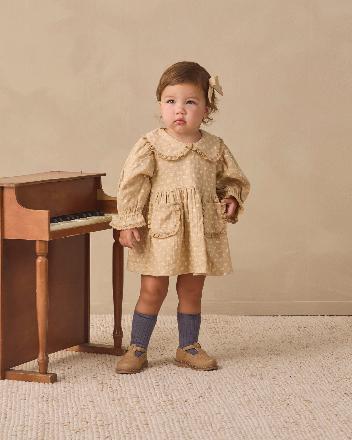 Marisol Dress Butterscotch Floral - Rylee + Cru | Kids Clothes | Trendy Baby Clothes | Modern Infant Outfits |