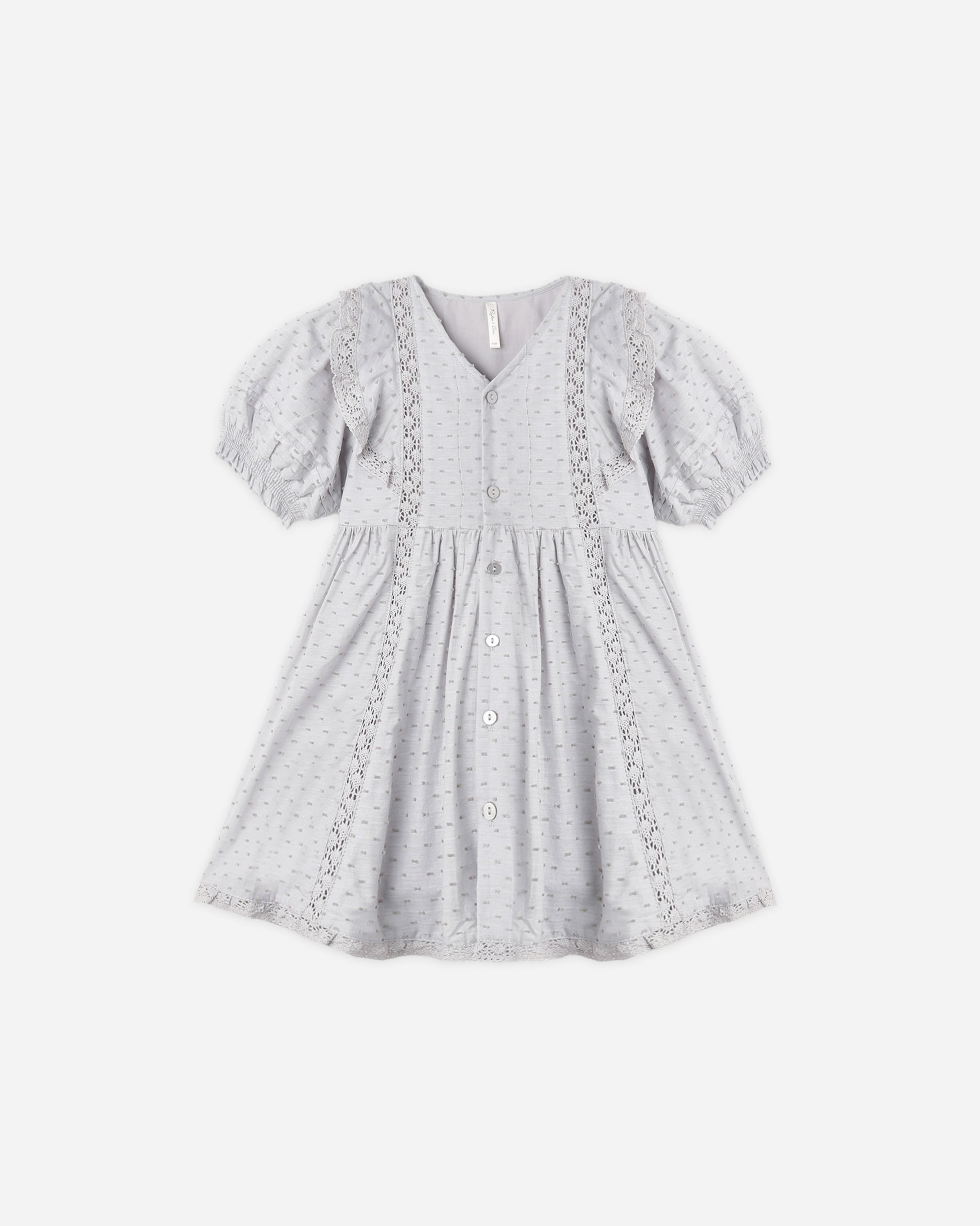 Lana Dress Dusty Blue - Rylee + Cru | Kids Clothes | Trendy Baby Clothes | Modern Infant Outfits |
