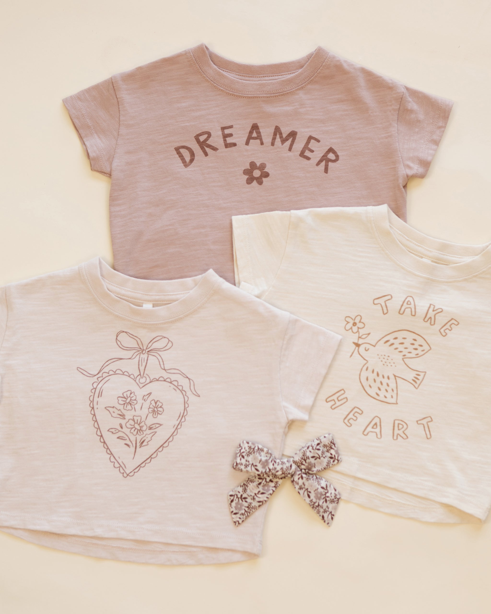 Boxy Tee Heart Locket - Rylee + Cru | Kids Clothes | Trendy Baby Clothes | Modern Infant Outfits |