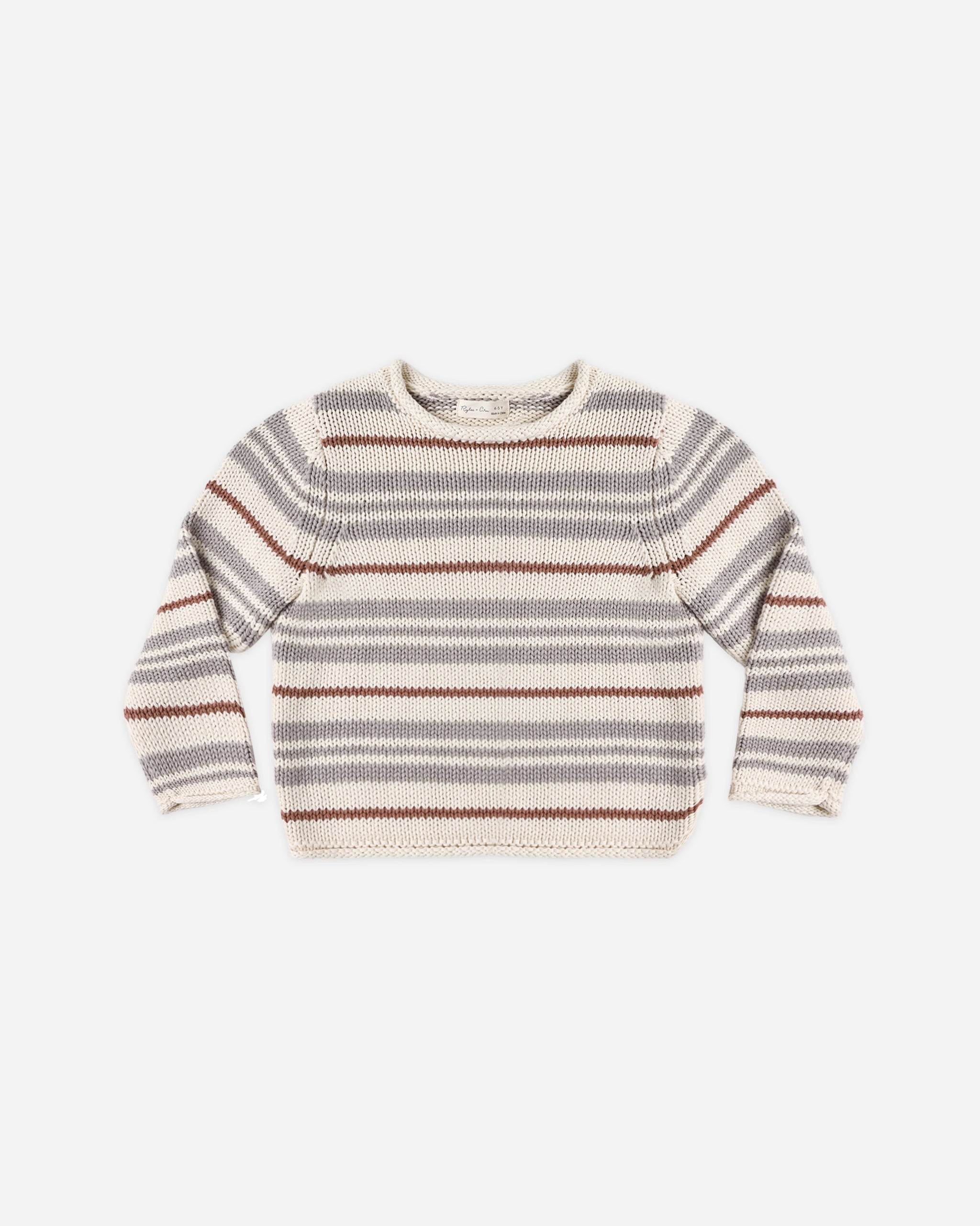 Jacques Sweater Dusty Blue Stripe - Rylee + Cru | Kids Clothes | Trendy Baby Clothes | Modern Infant Outfits |