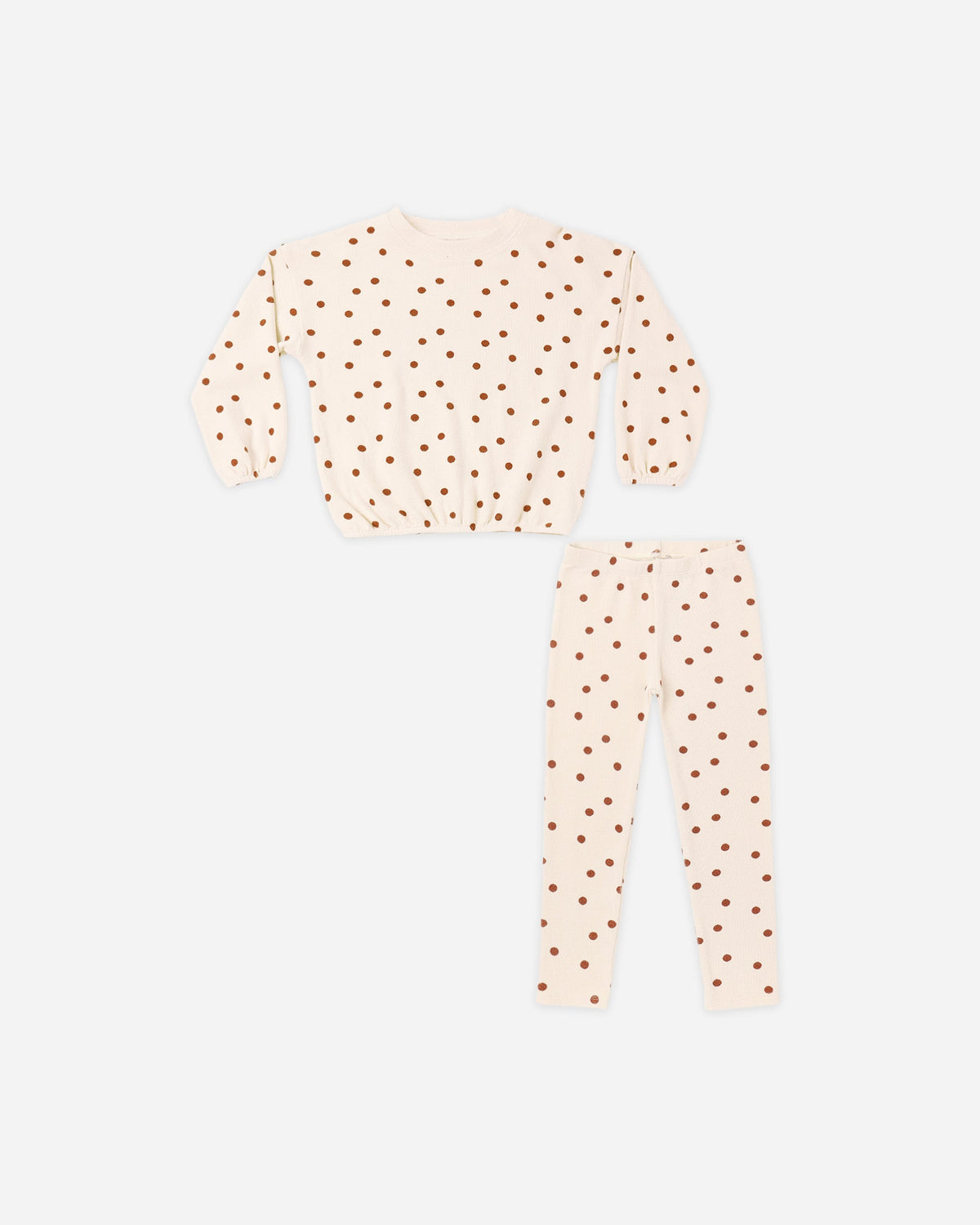 Spongey Knit Set Ruby Dots - Rylee + Cru | Kids Clothes | Trendy Baby Clothes | Modern Infant Outfits |