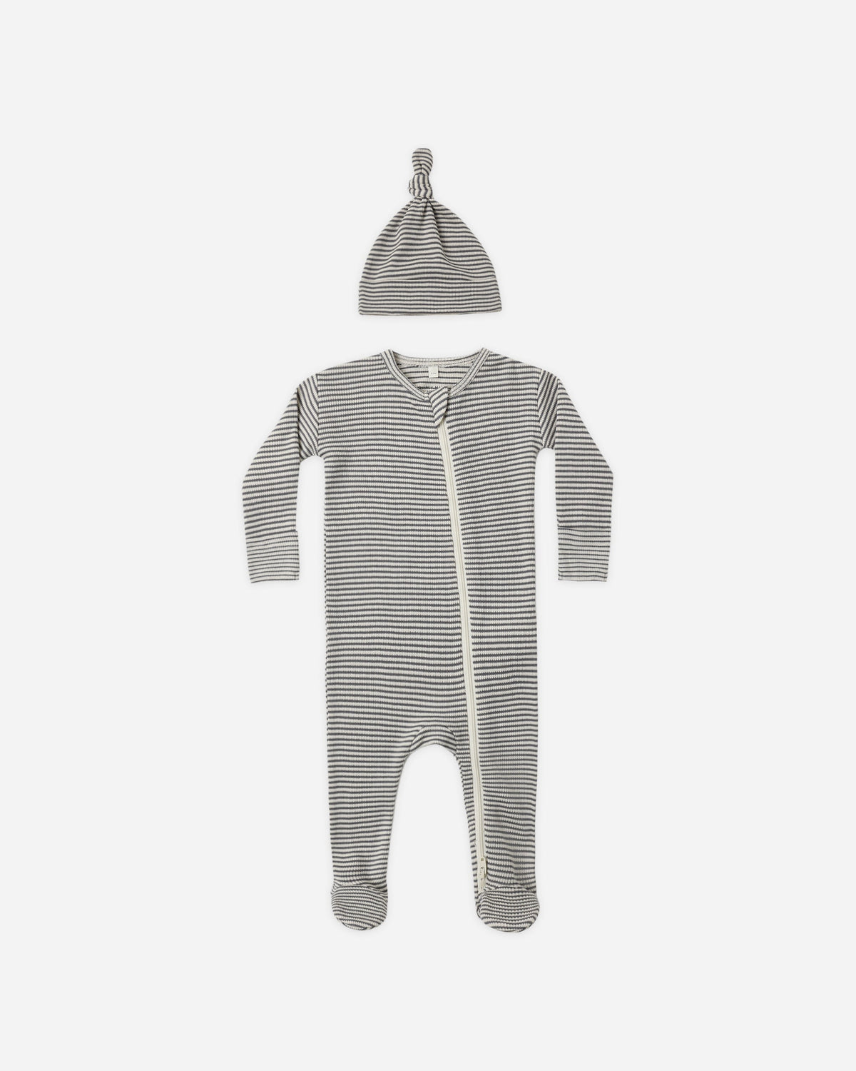 Waffle Sleep Set Midnight Microstripe - Rylee + Cru | Kids Clothes | Trendy Baby Clothes | Modern Infant Outfits |