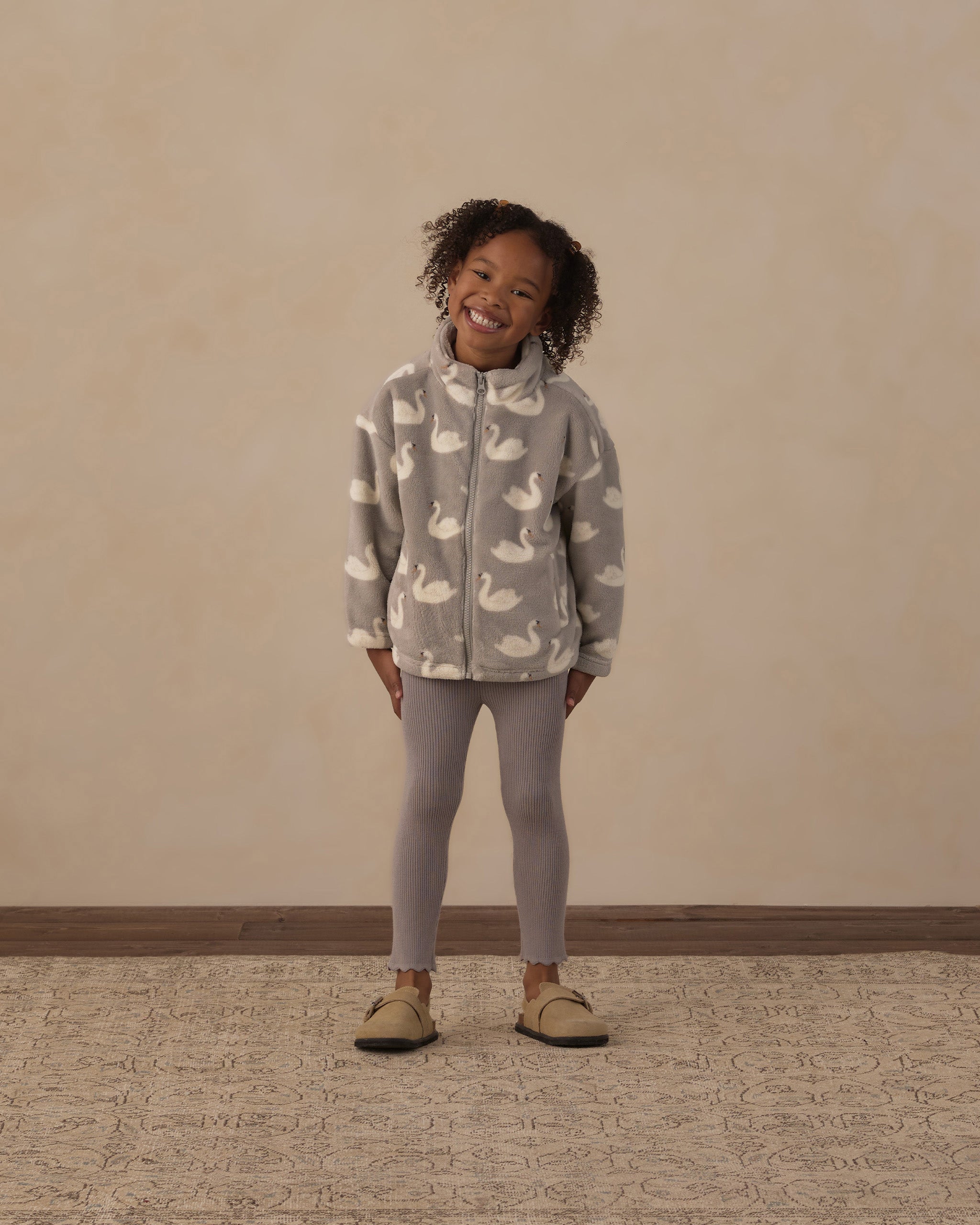 Coco Jacket Swans - Rylee + Cru | Kids Clothes | Trendy Baby Clothes | Modern Infant Outfits |