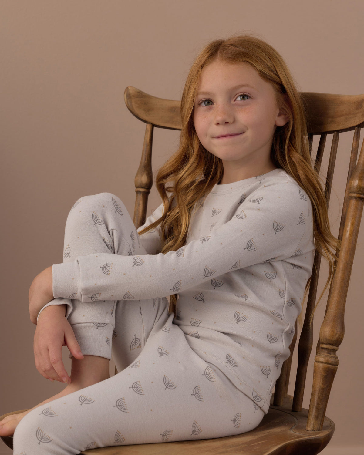 Organic Long Sleeve Pajama Set Hanukkah - Rylee + Cru | Kids Clothes | Trendy Baby Clothes | Modern Infant Outfits |