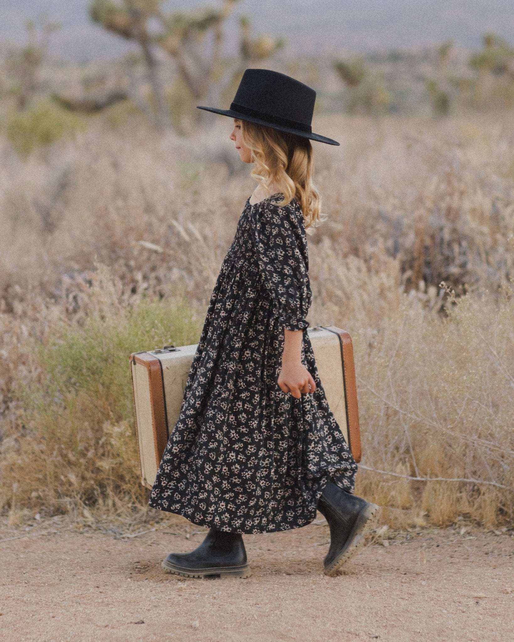 Adelaide Dress || Dark Floral* - Rylee + Cru Canada