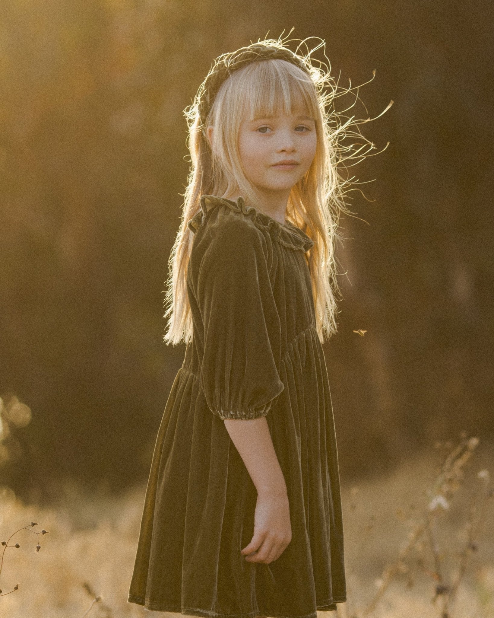 Adeline Dress || Olive - Rylee + Cru Canada