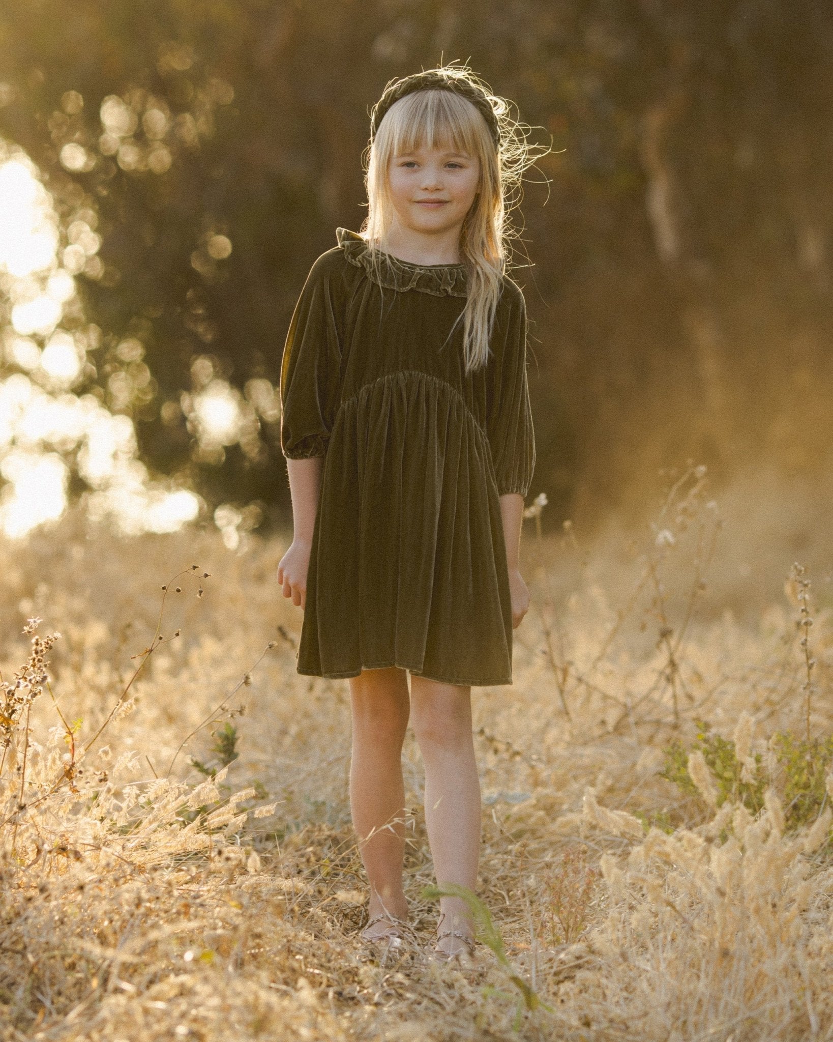 Adeline Dress || Olive - Rylee + Cru Canada