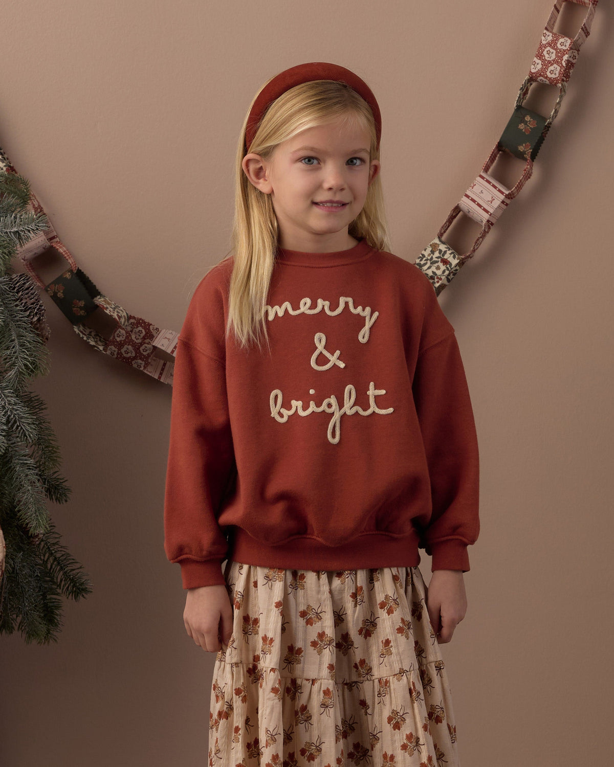 Relaxed Sweatshirt Merry & Bright - Rylee + Cru | Kids Clothes | Trendy Baby Clothes | Modern Infant Outfits |