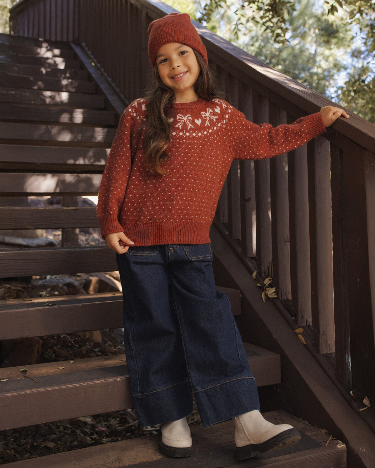 Fair Isle Sweater Ruby - Rylee + Cru | Kids Clothes | Trendy Baby Clothes | Modern Infant Outfits |