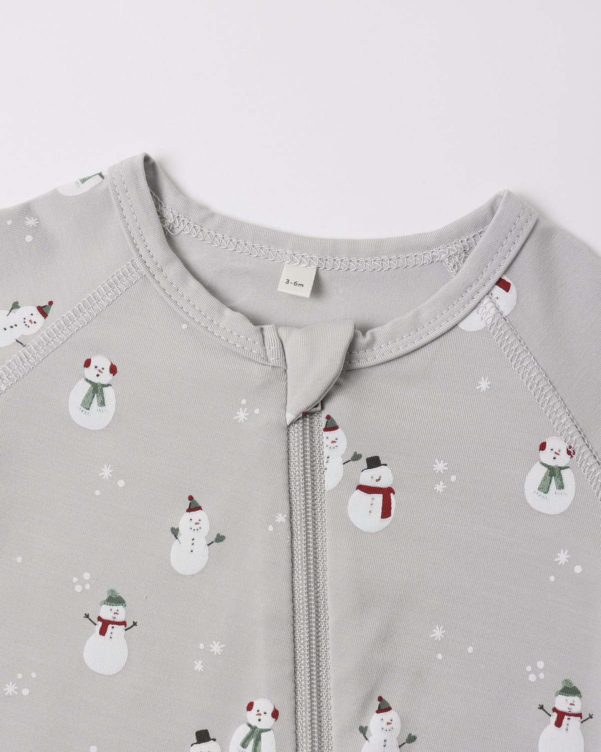 Bamboo Zip Footie Snowman - Rylee + Cru | Kids Clothes | Trendy Baby Clothes | Modern Infant Outfits |