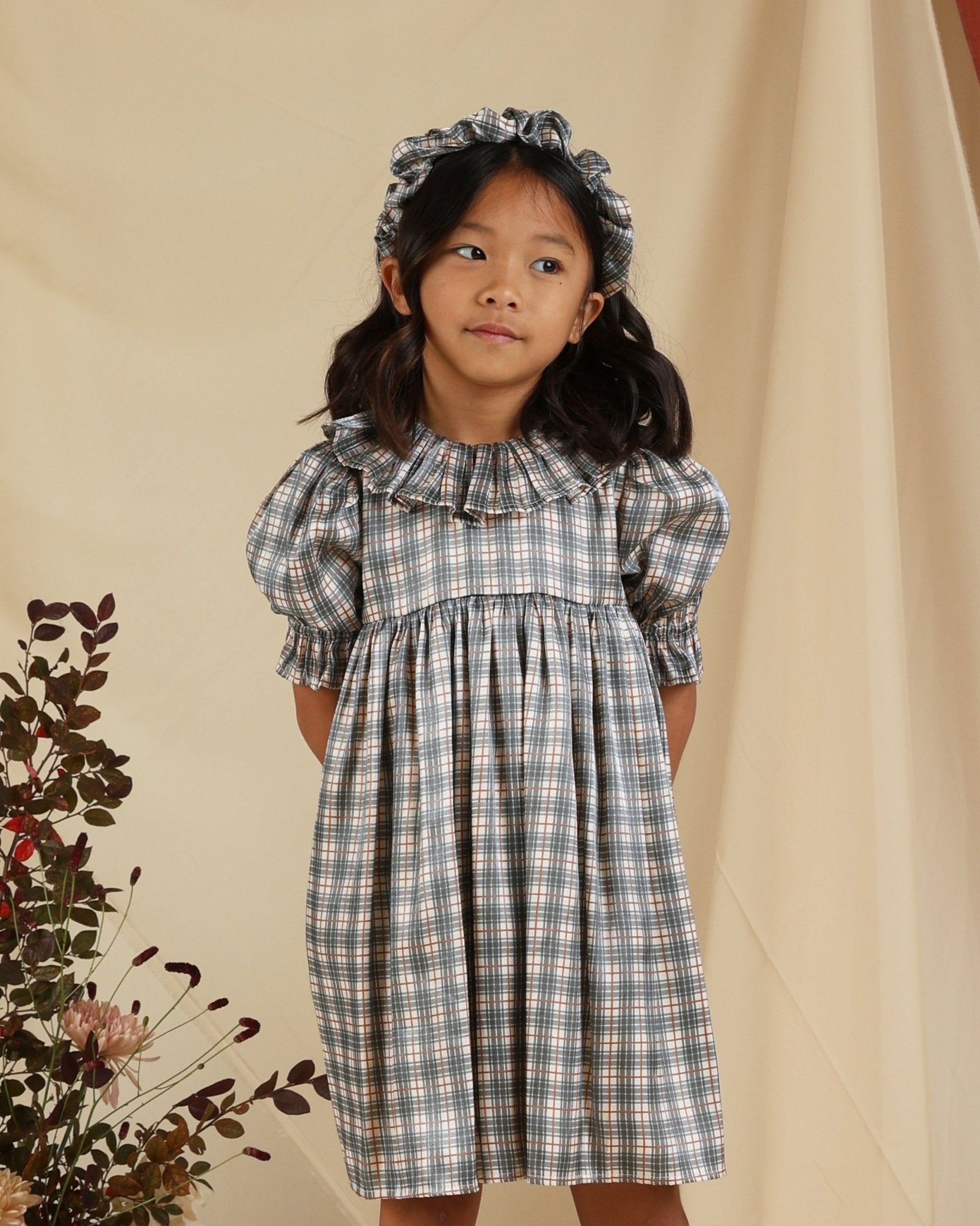 Amelia Dress || Holiday Plaid - Rylee + Cru Canada