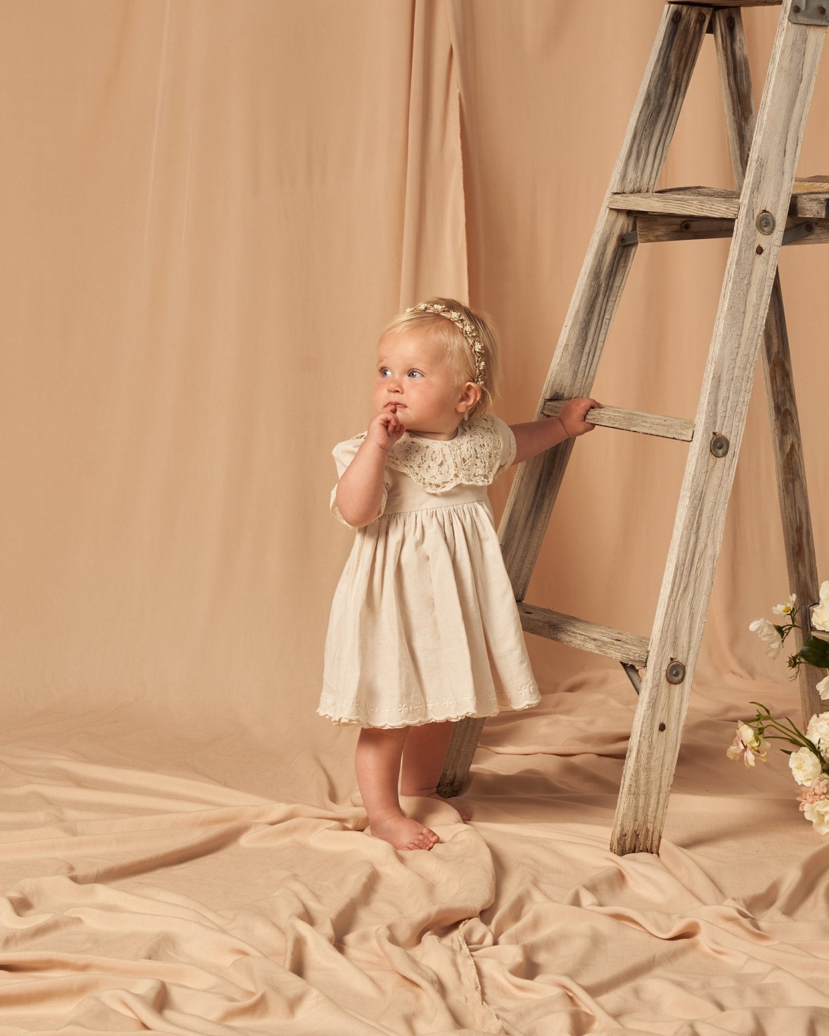 Amelia Dress || Ivory - Rylee + Cru Canada